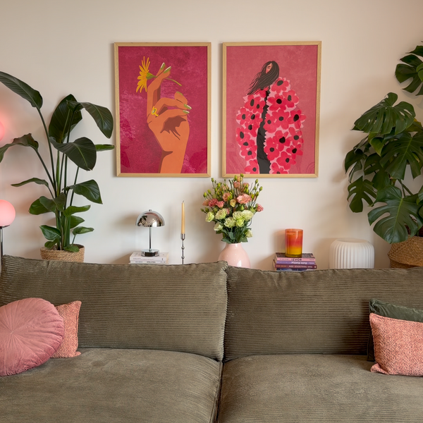 Customer home featuring Animato prints