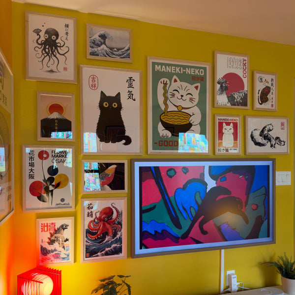 Customer home featuring Animato prints