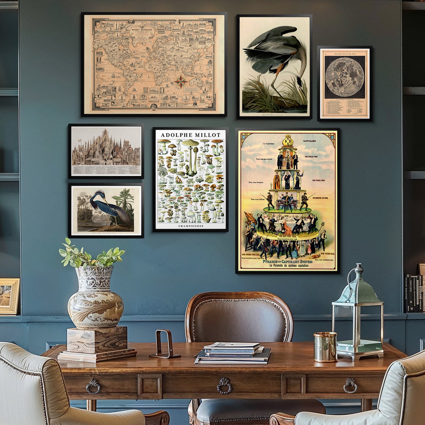 Vintage Galleri Vägg