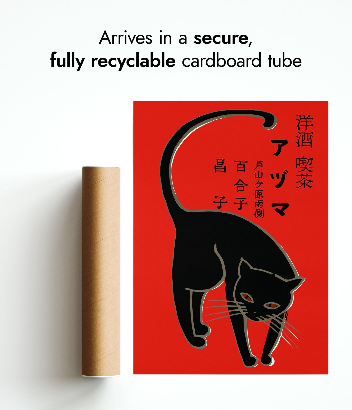 Svart katt tändsticksask