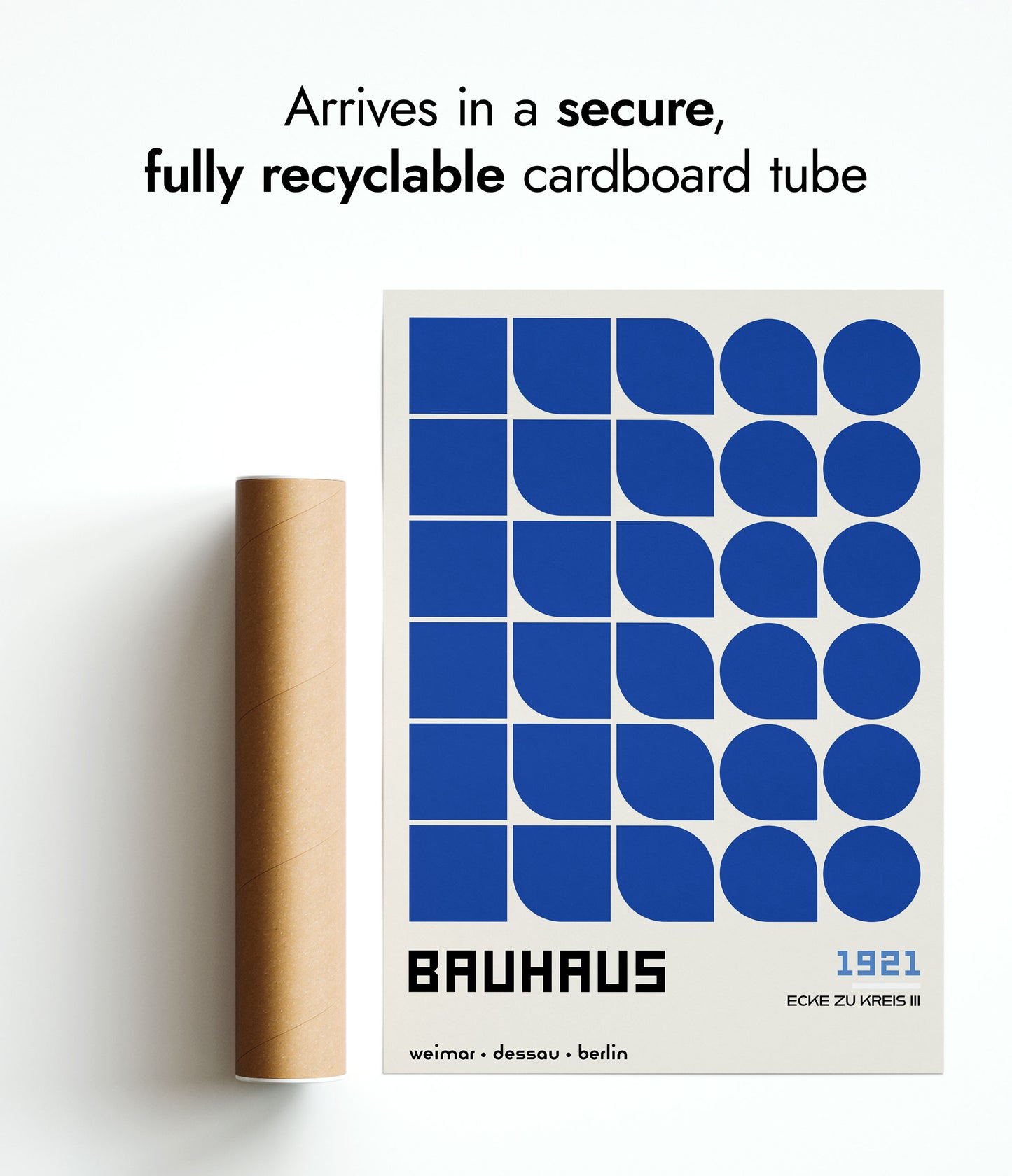 Ecke zu Kreis, in Blue