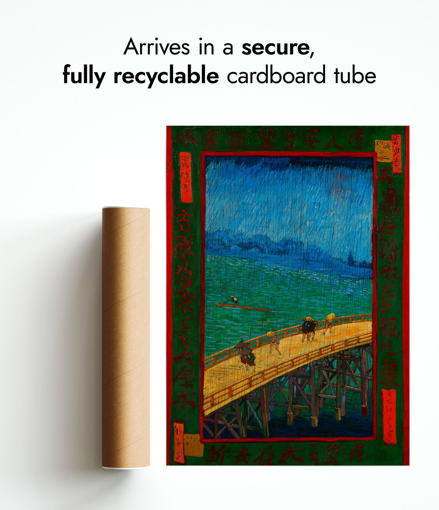 Bridge in the Rain after Hiroshige