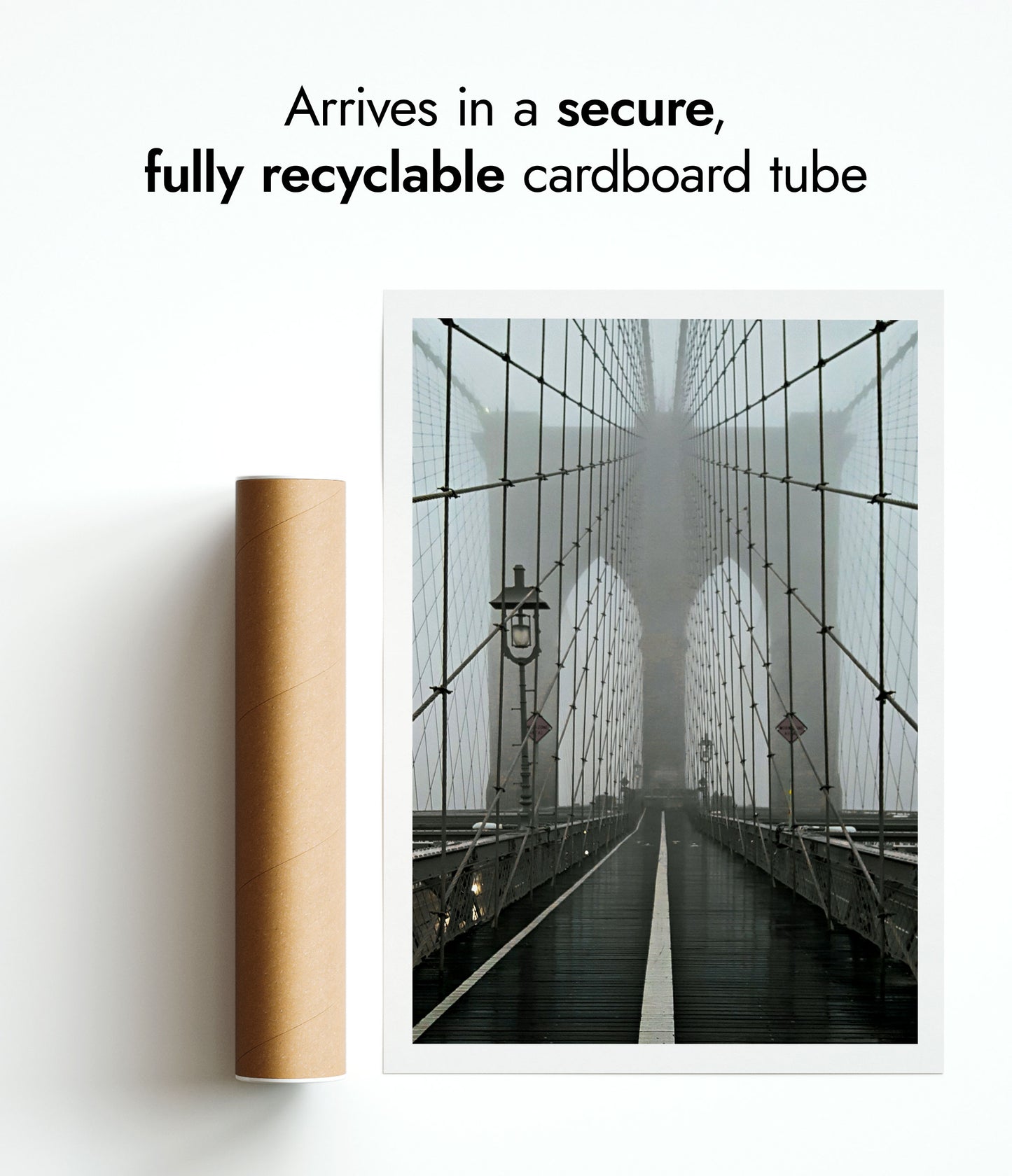 Misty Brooklyn Bridge, New York