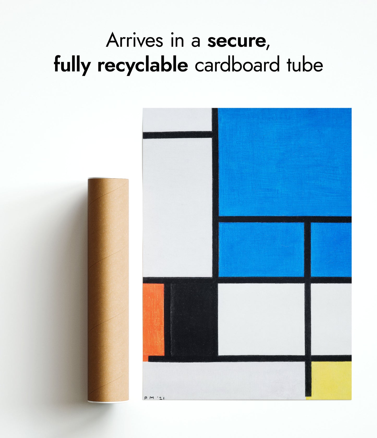 Composition with Large Blue Plane