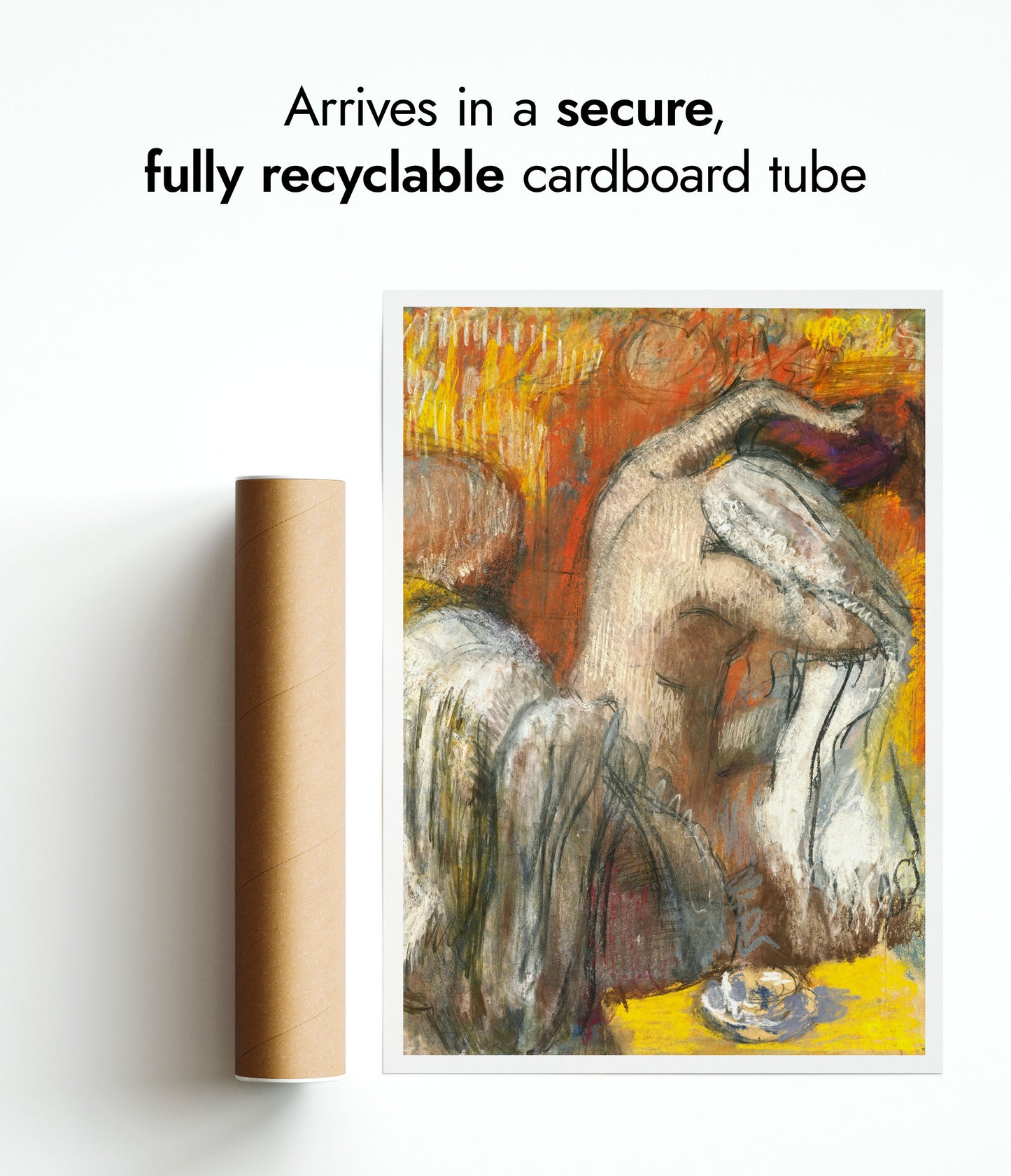 Sittande badande som torkar sin nacke