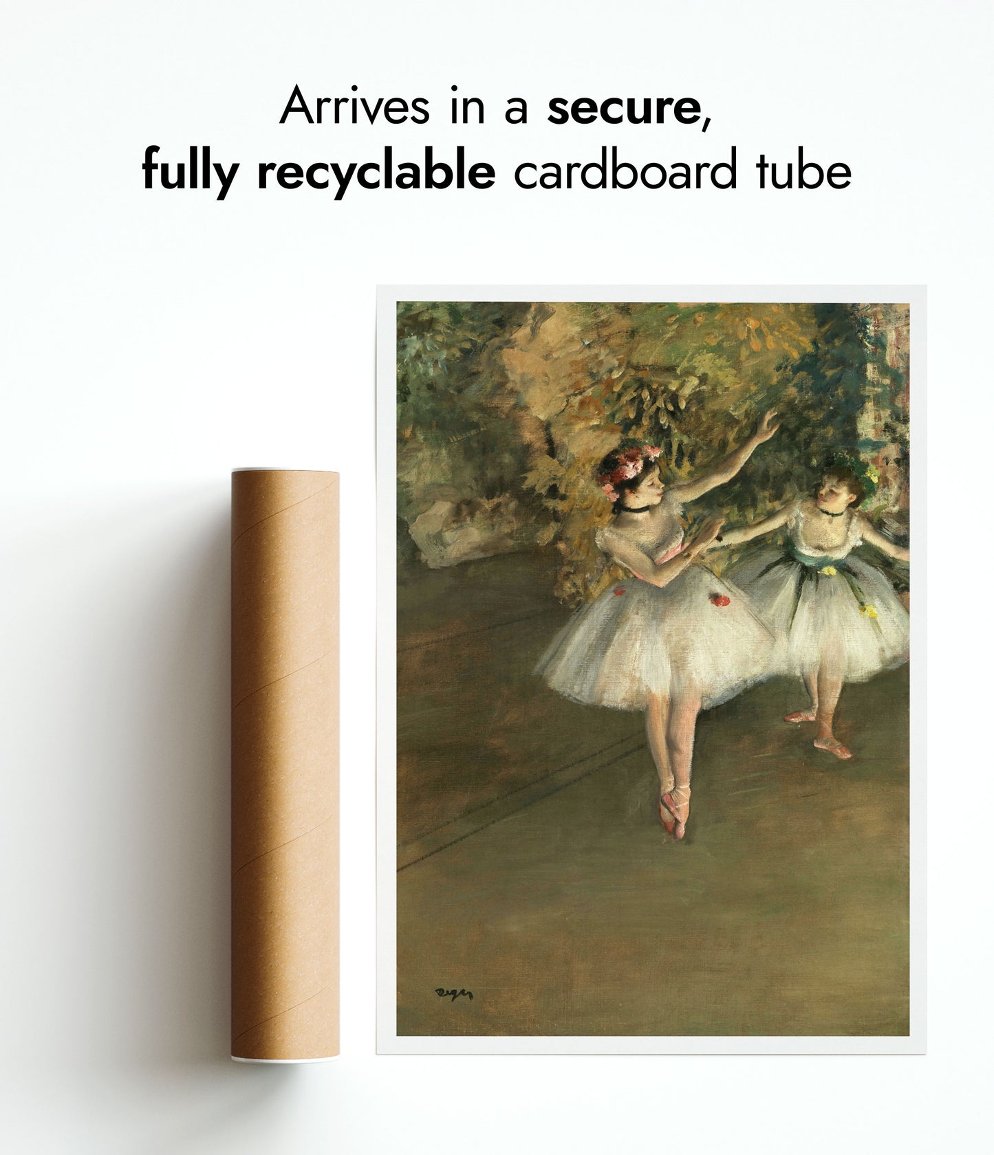 Zwei Tänzer auf einer Bühne