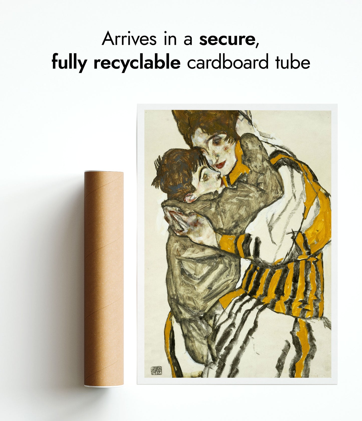 De vrouw van de kunstenaar met haar neef