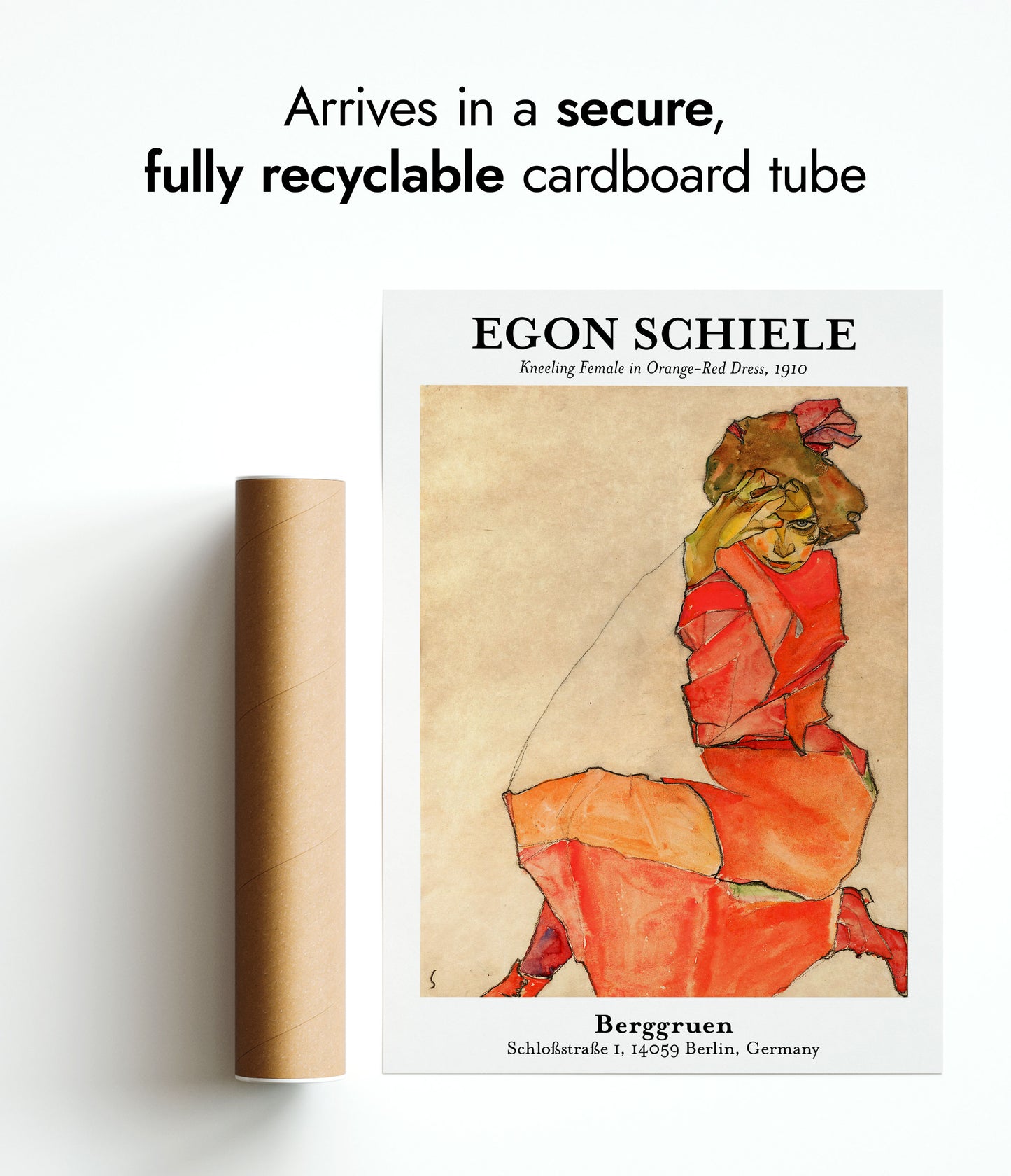 Woman in Orange Dress