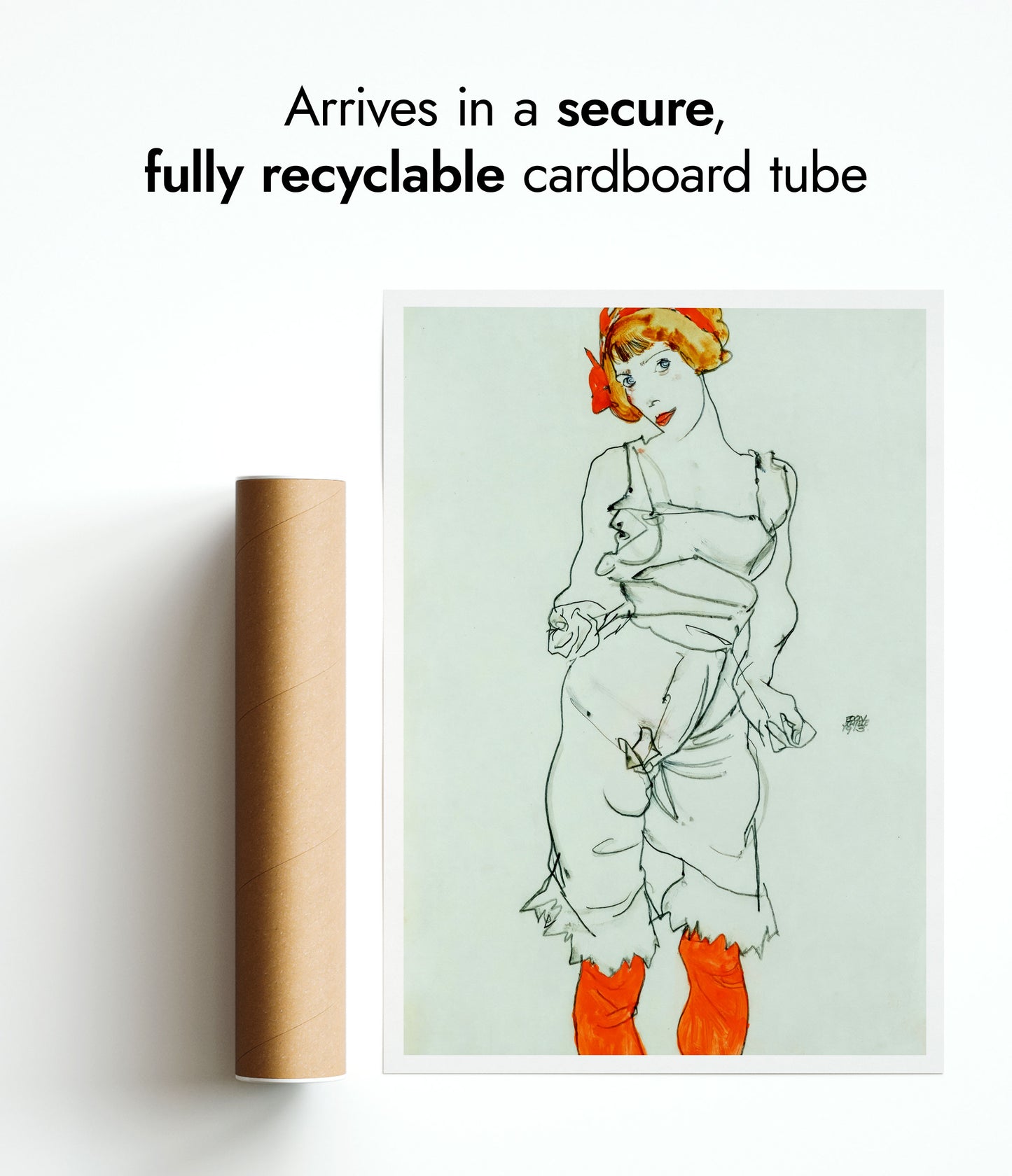 Woman in Underclothes and Stockings