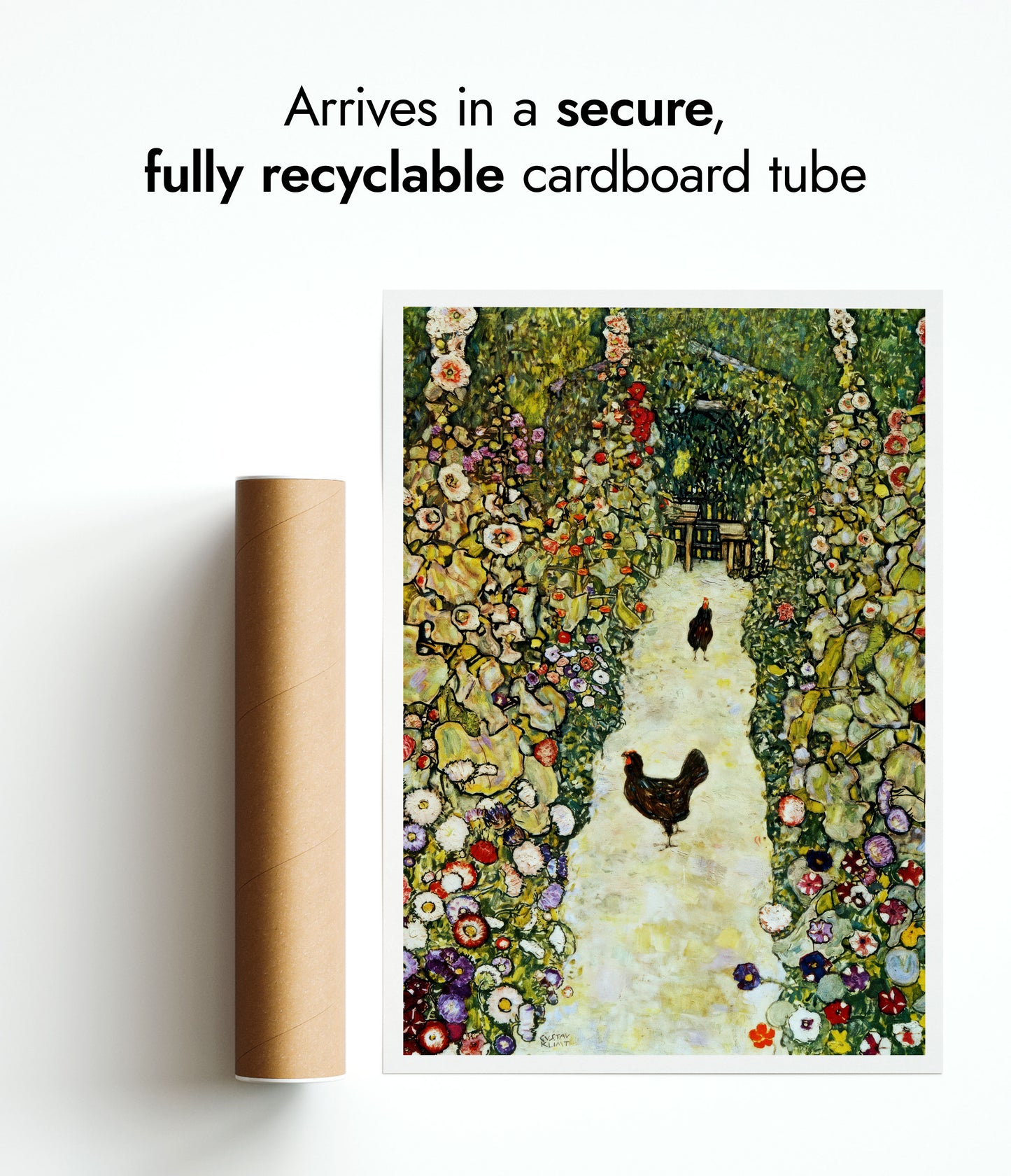 Garden Path with Chickens