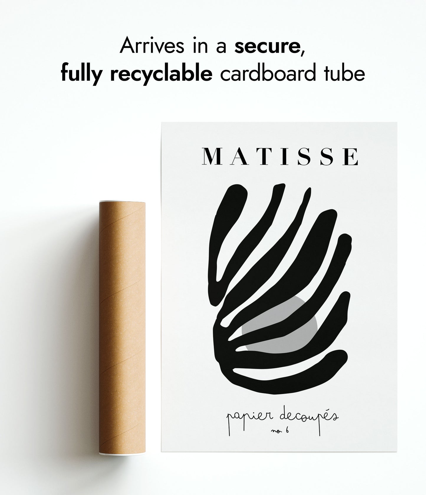 Découpages de Matisse n° 6 Noir et Blanc