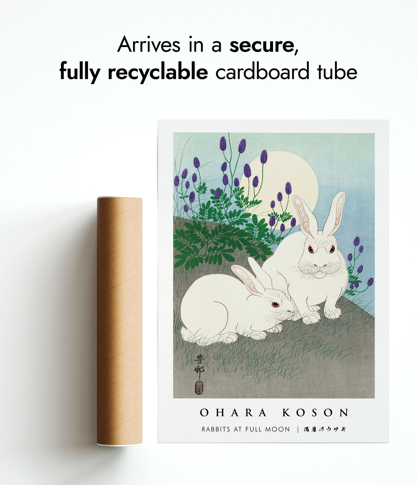 Rabbits at Full Moon