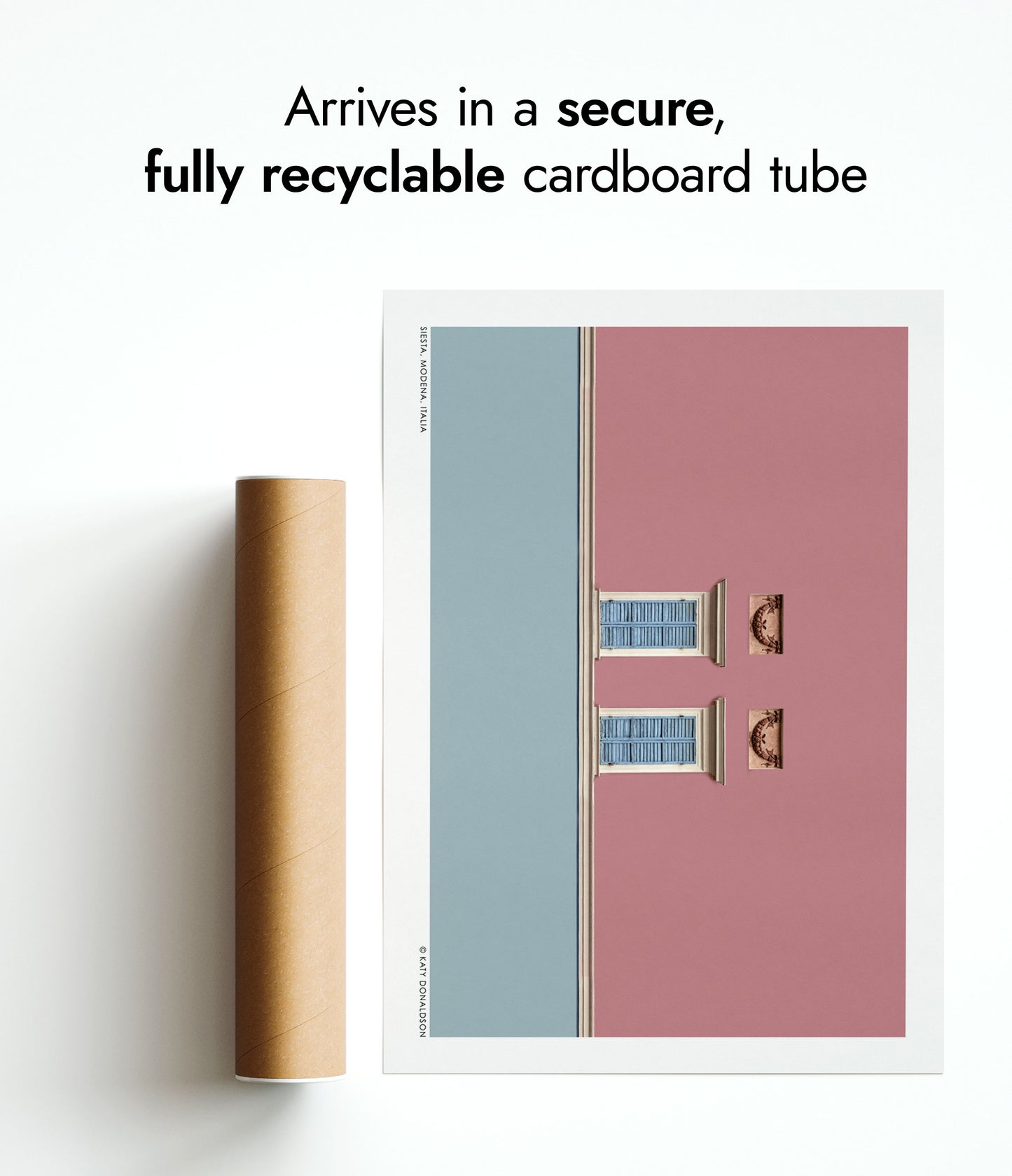 Siesta, Modena, Italien Rosa & Blå