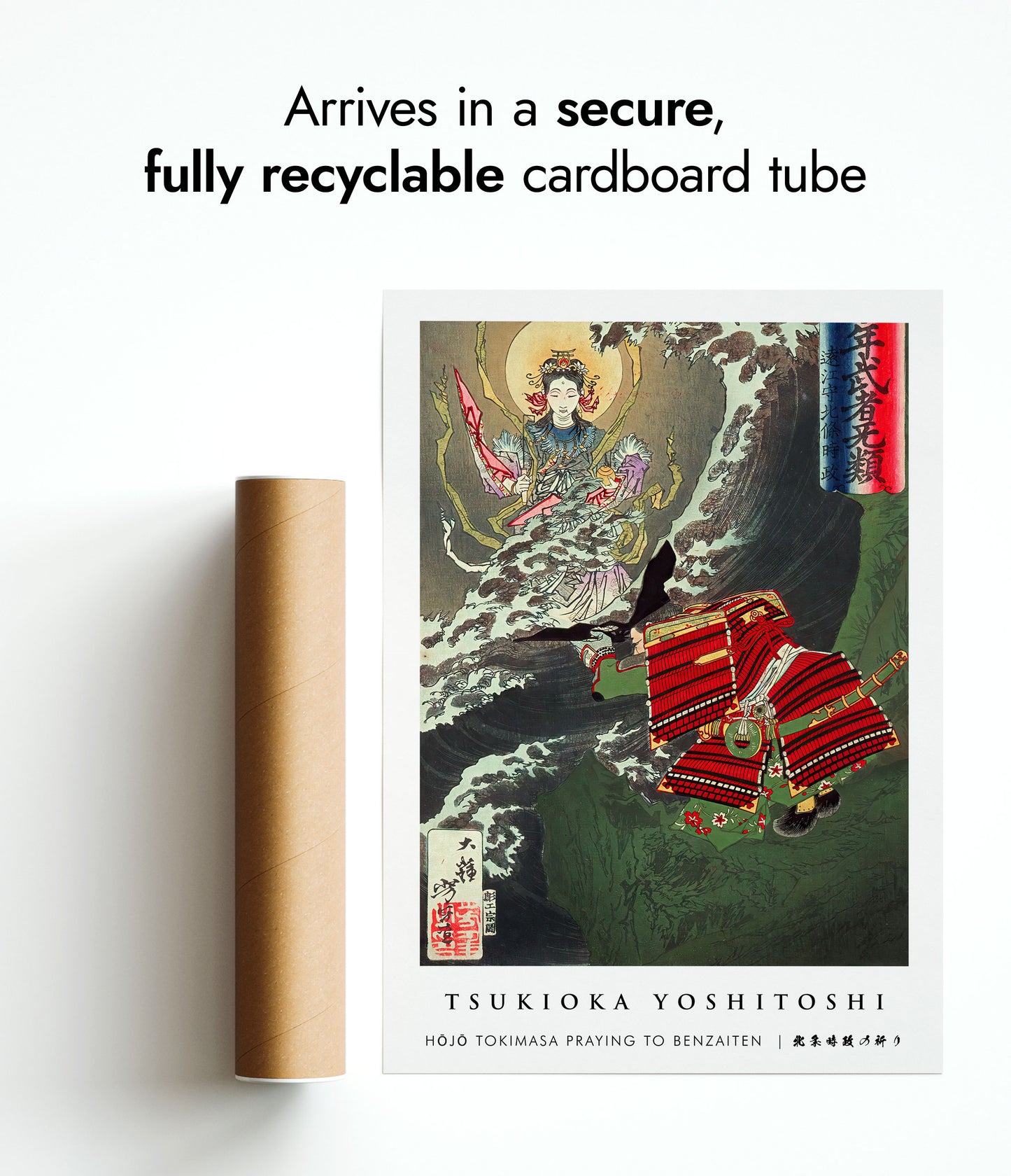 Hojo Tokimasa Praying to Benzaiten