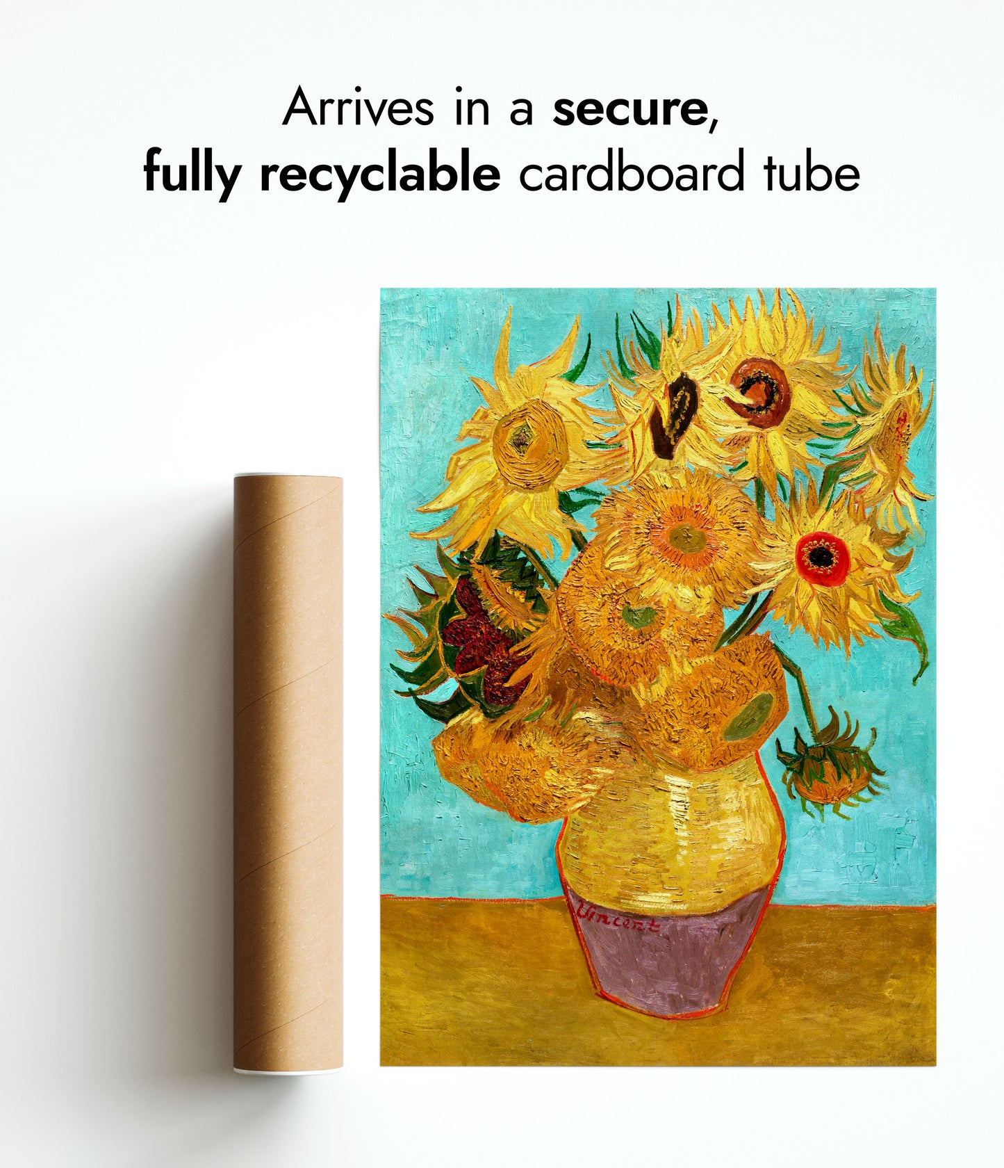 Vase aux douze tournesols