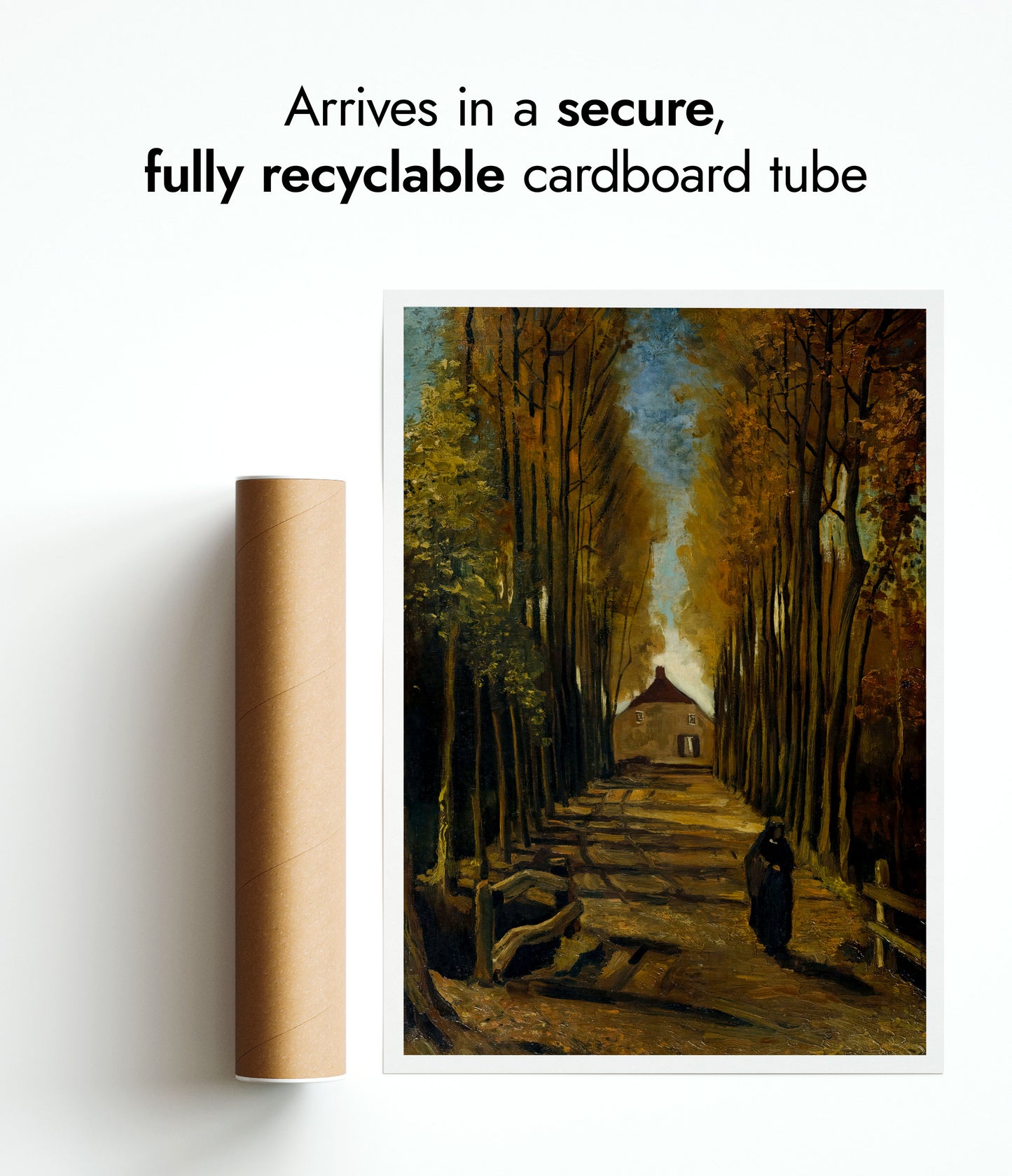 Avenue of Poplars in Autumn