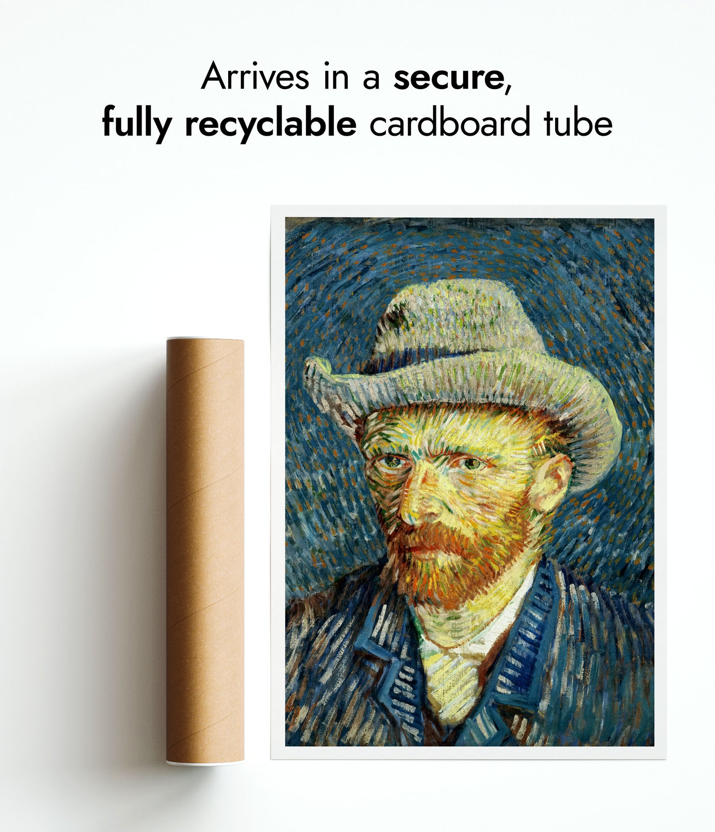 Self Portrait with Grey Felt Hat