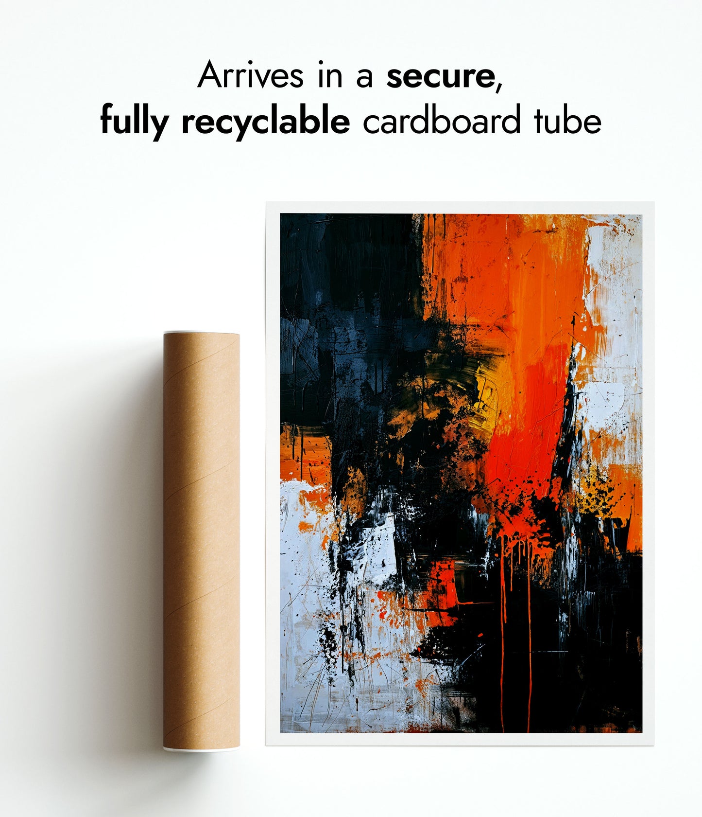 Neutral with Orange Flourish, Portrait II