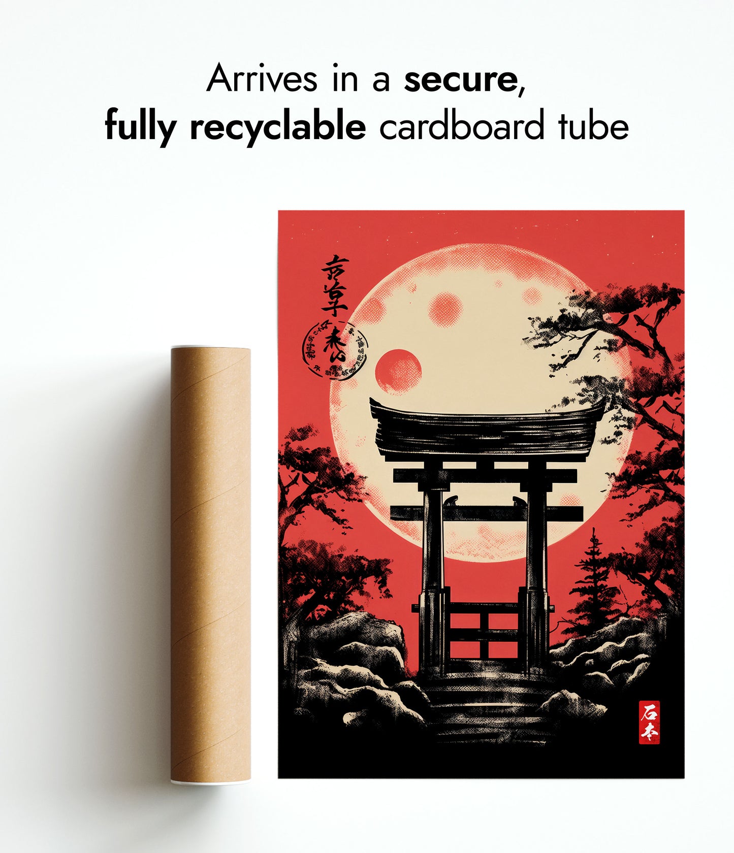 Japanse tempel bij schemering