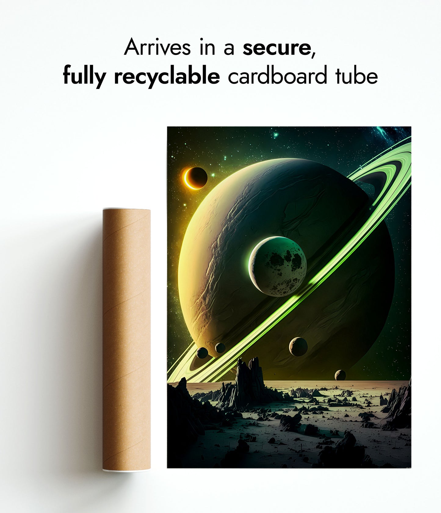 Lever de soleil sur Saturne