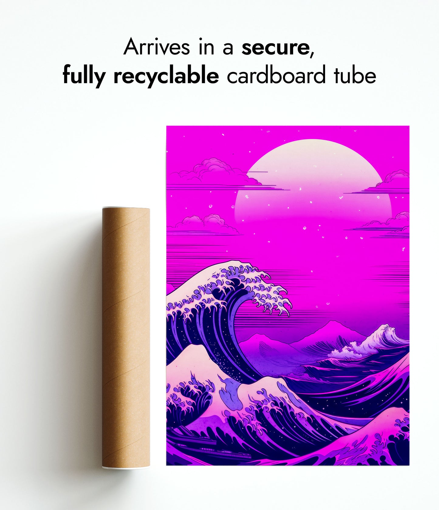 Grote golf bij schemering