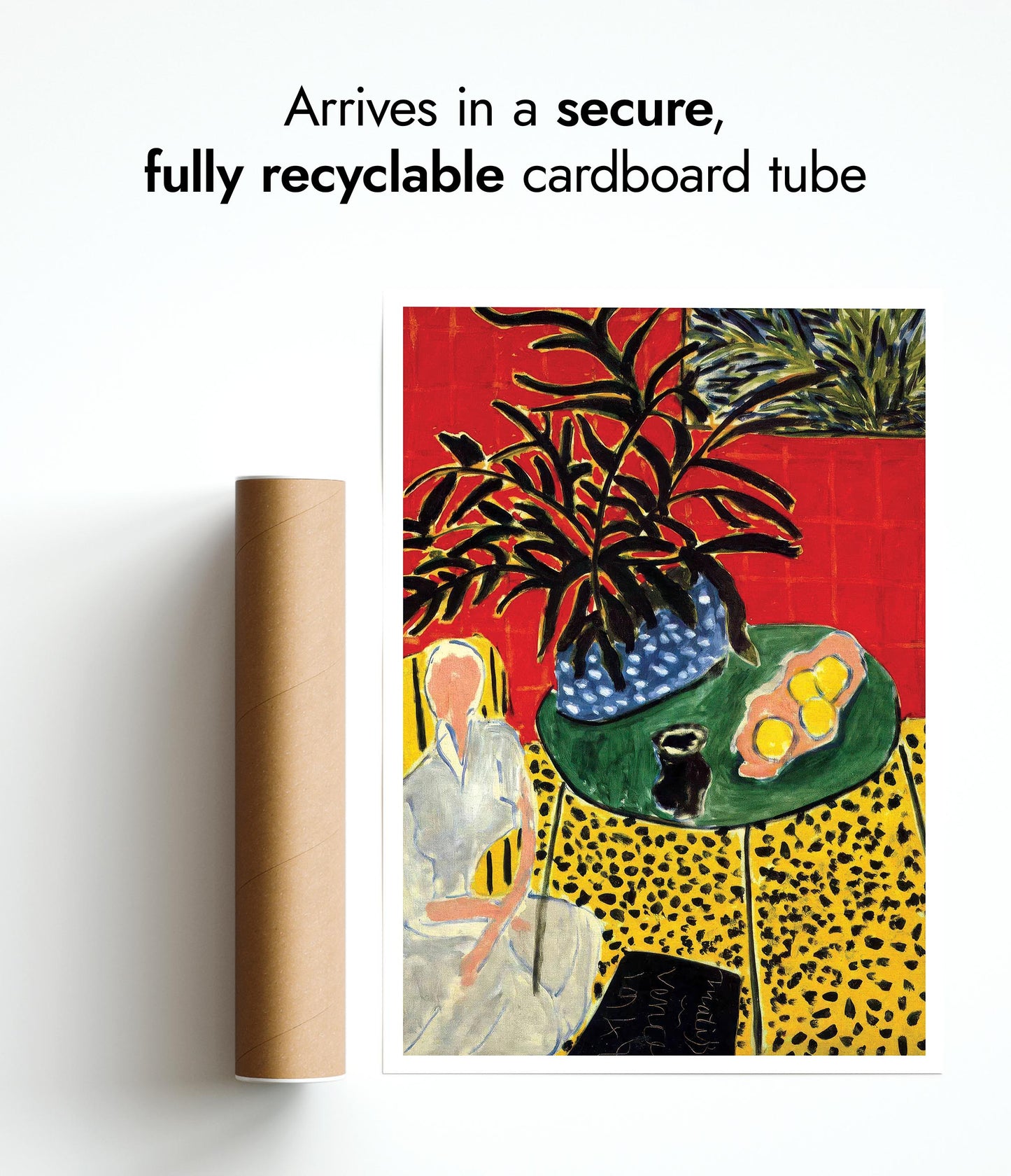 Intérieur avec fougère noire