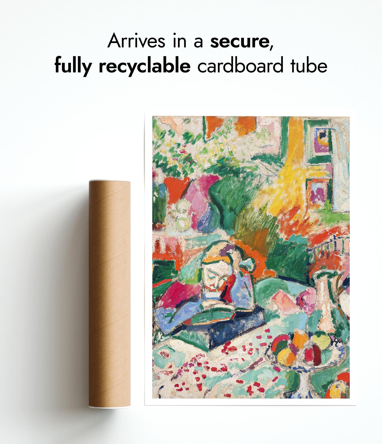 Intérieur avec une jeune fille