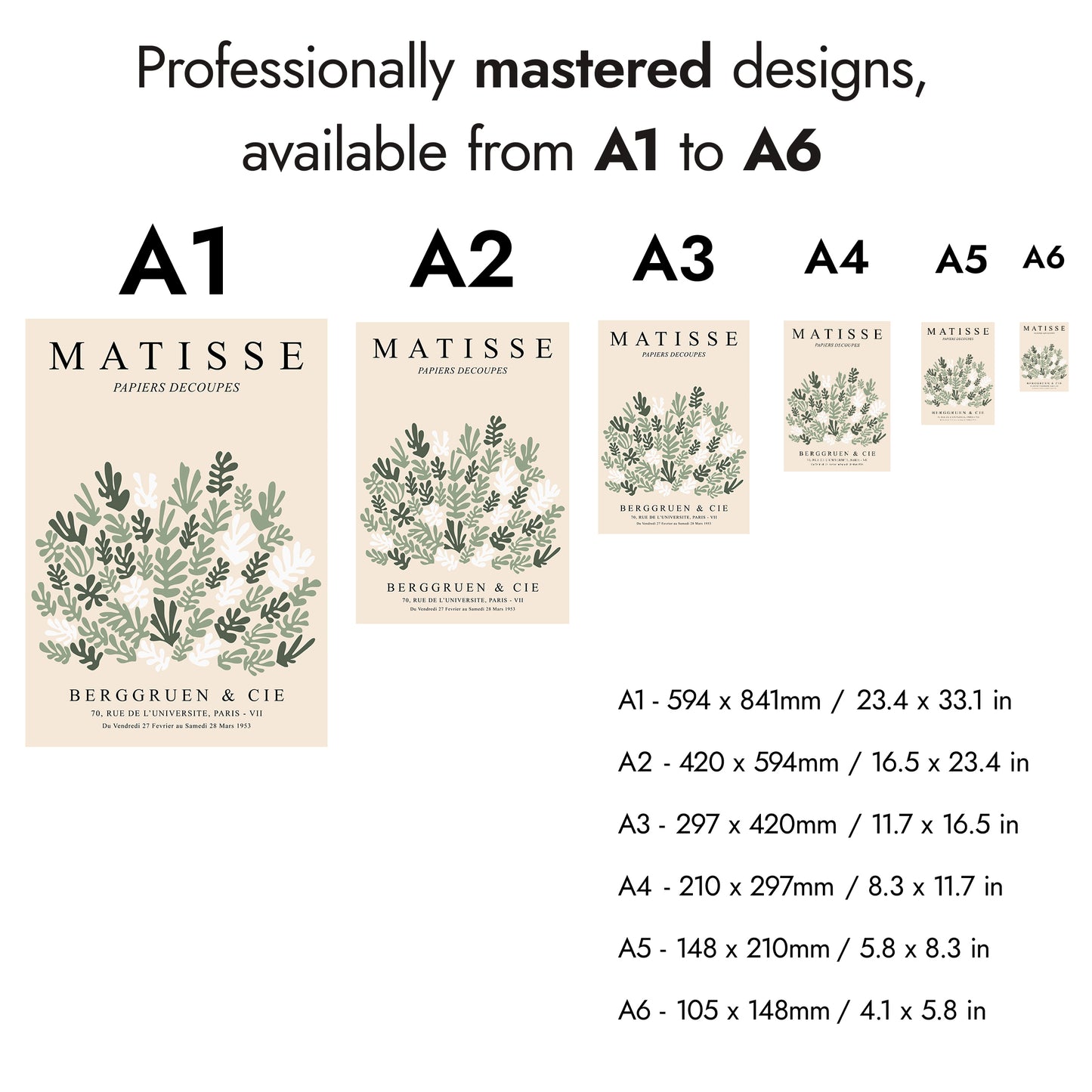 Trio Vert du Milieu du Siècle