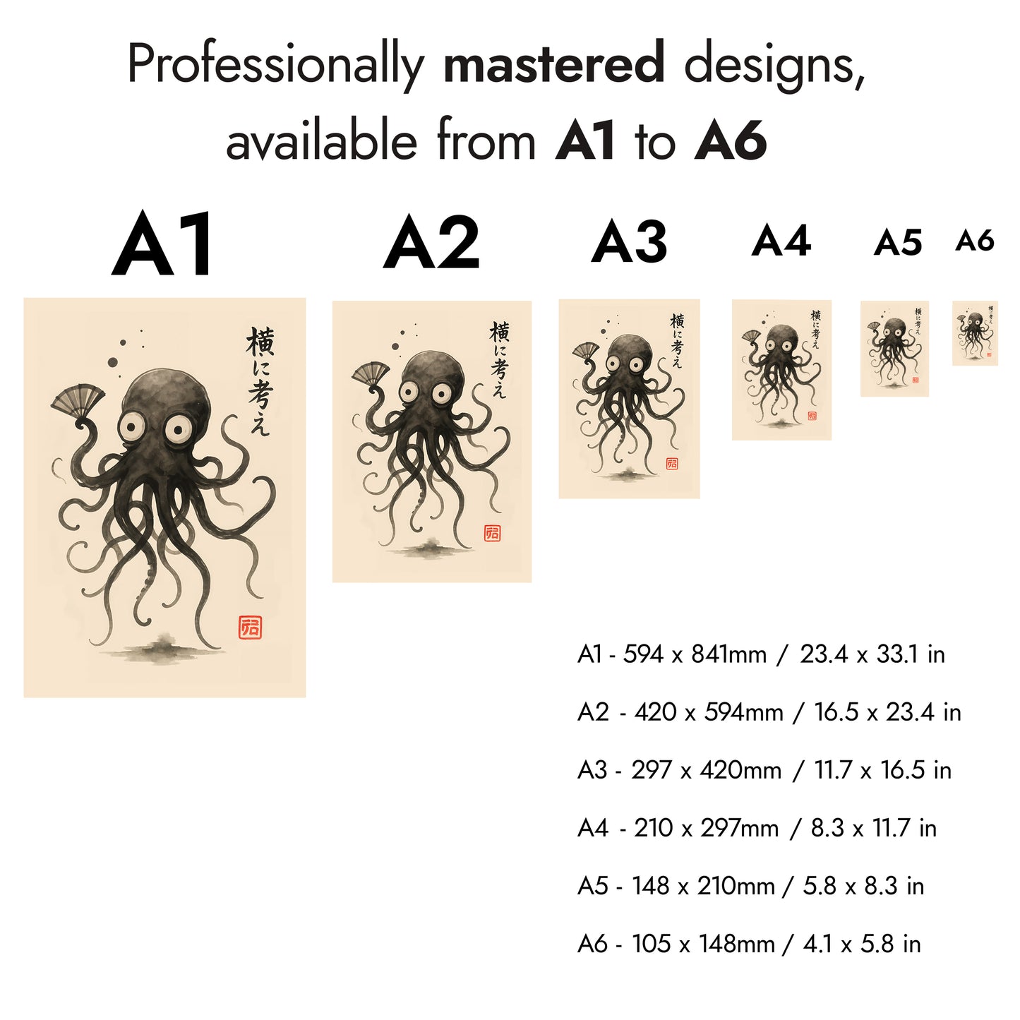 Hoji-Style Sea Creatures