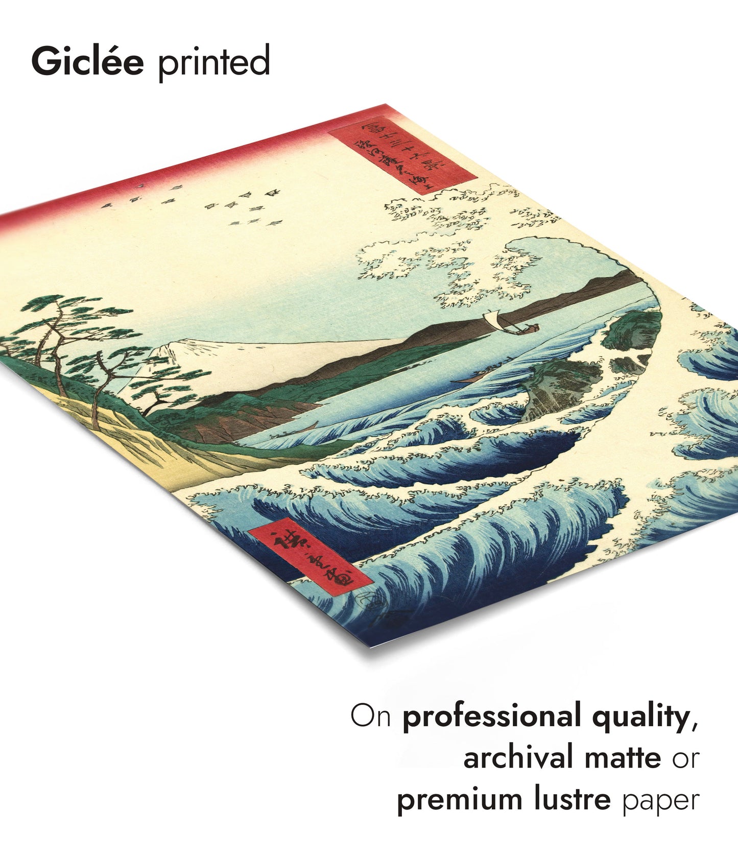 Woodblock Waves - Set of 3