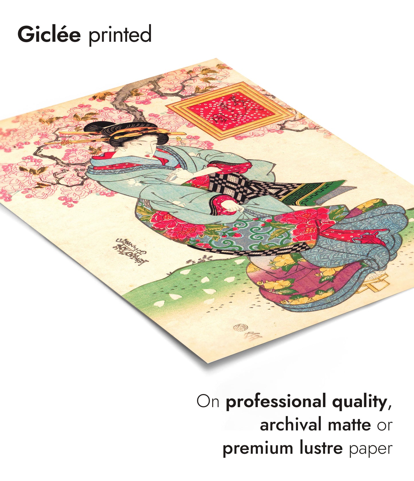 Geisha Ausstellung - Set aus 3