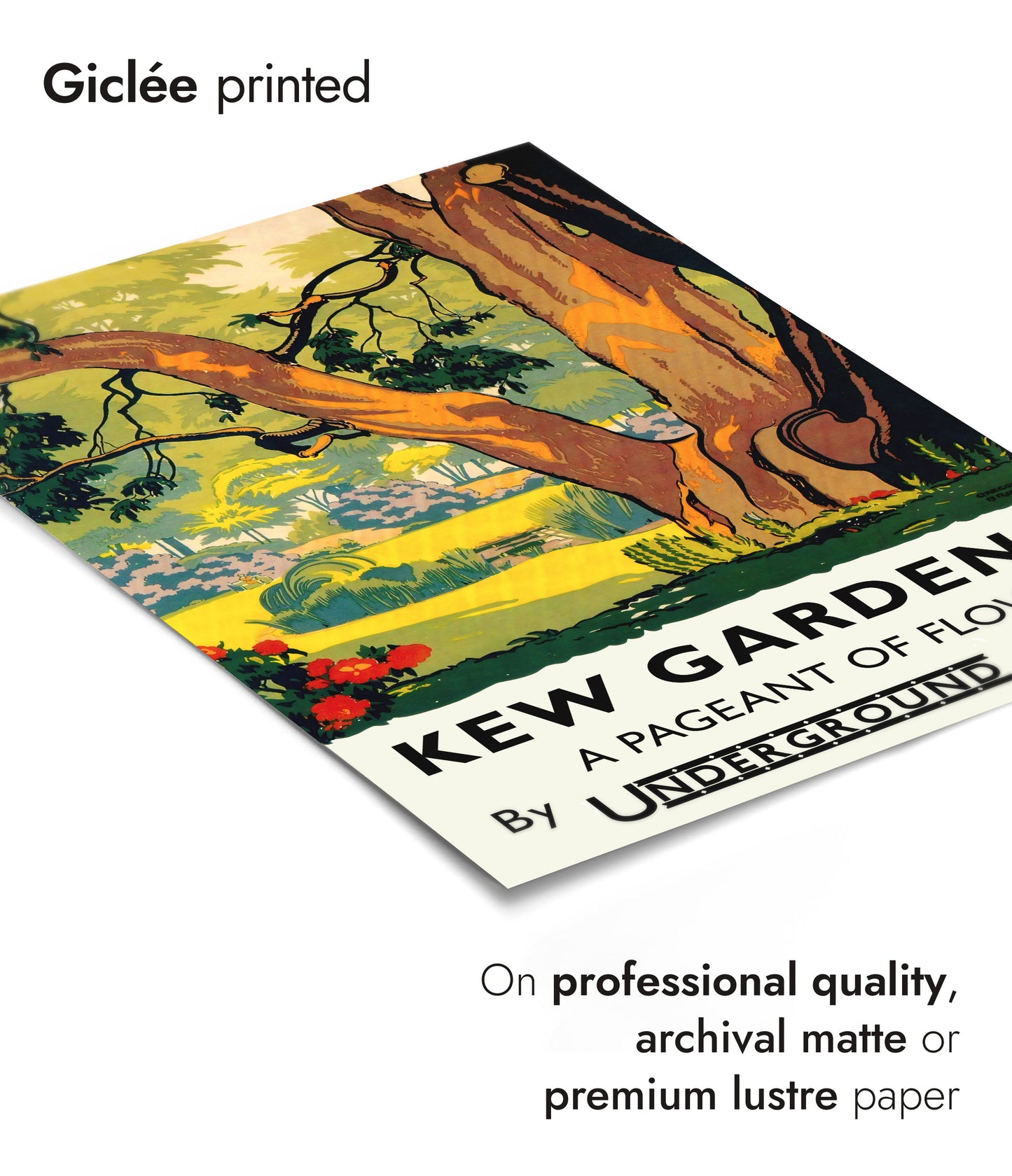 Kew Gardens London Underground - Set van 3