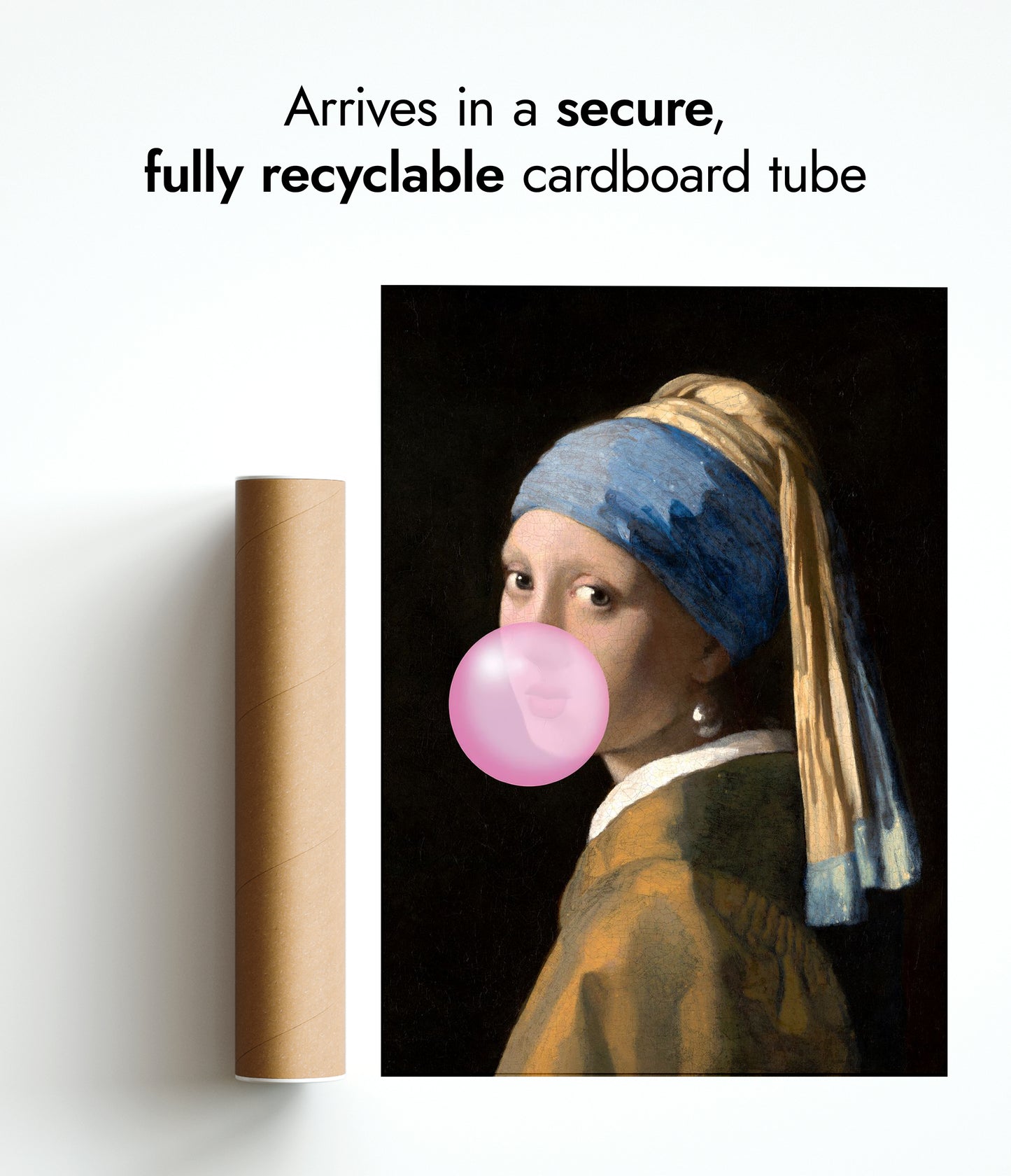 Bubblegum Parel Oorbel