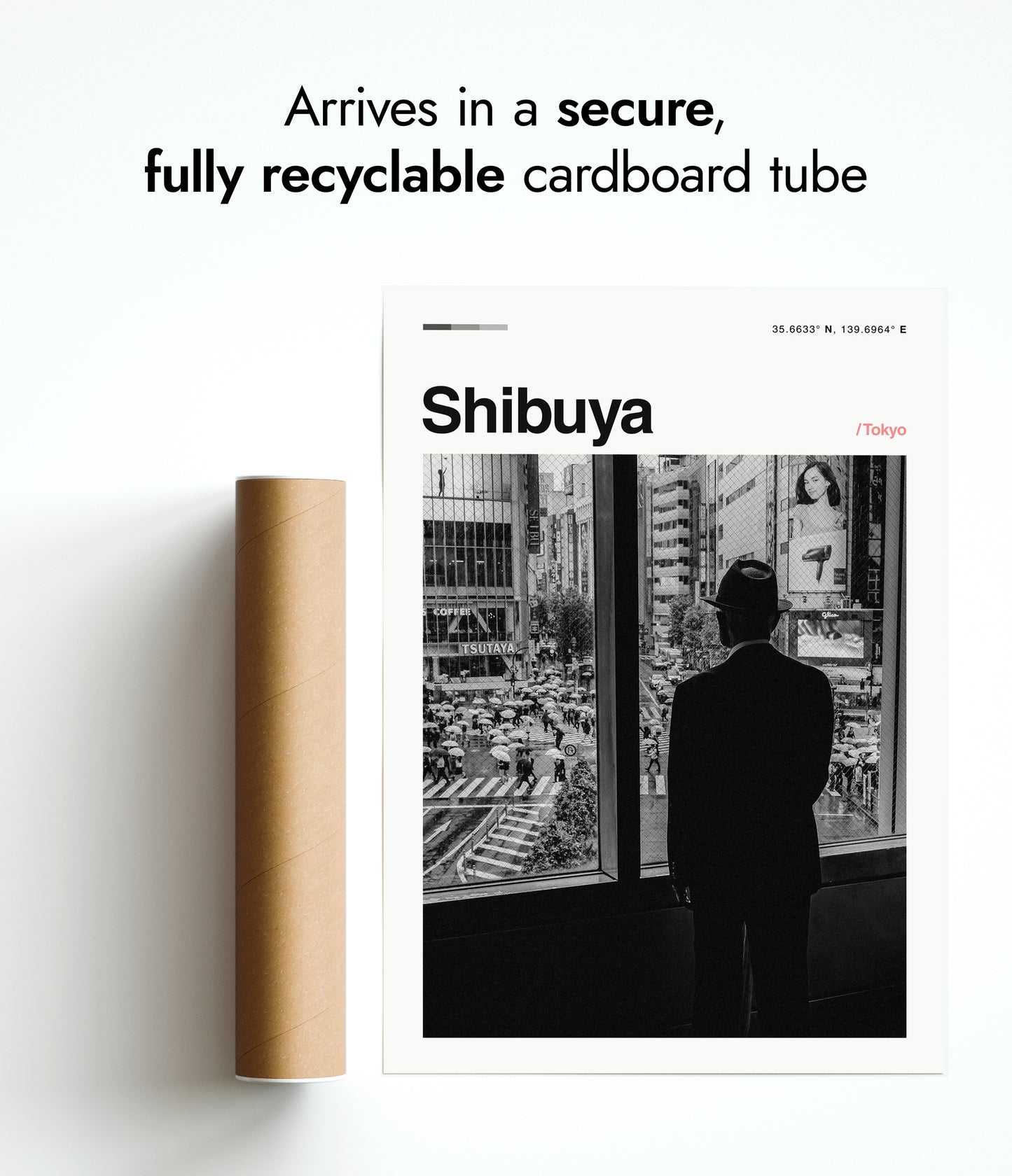 Man vid Shibuya Crossing, Tokyo