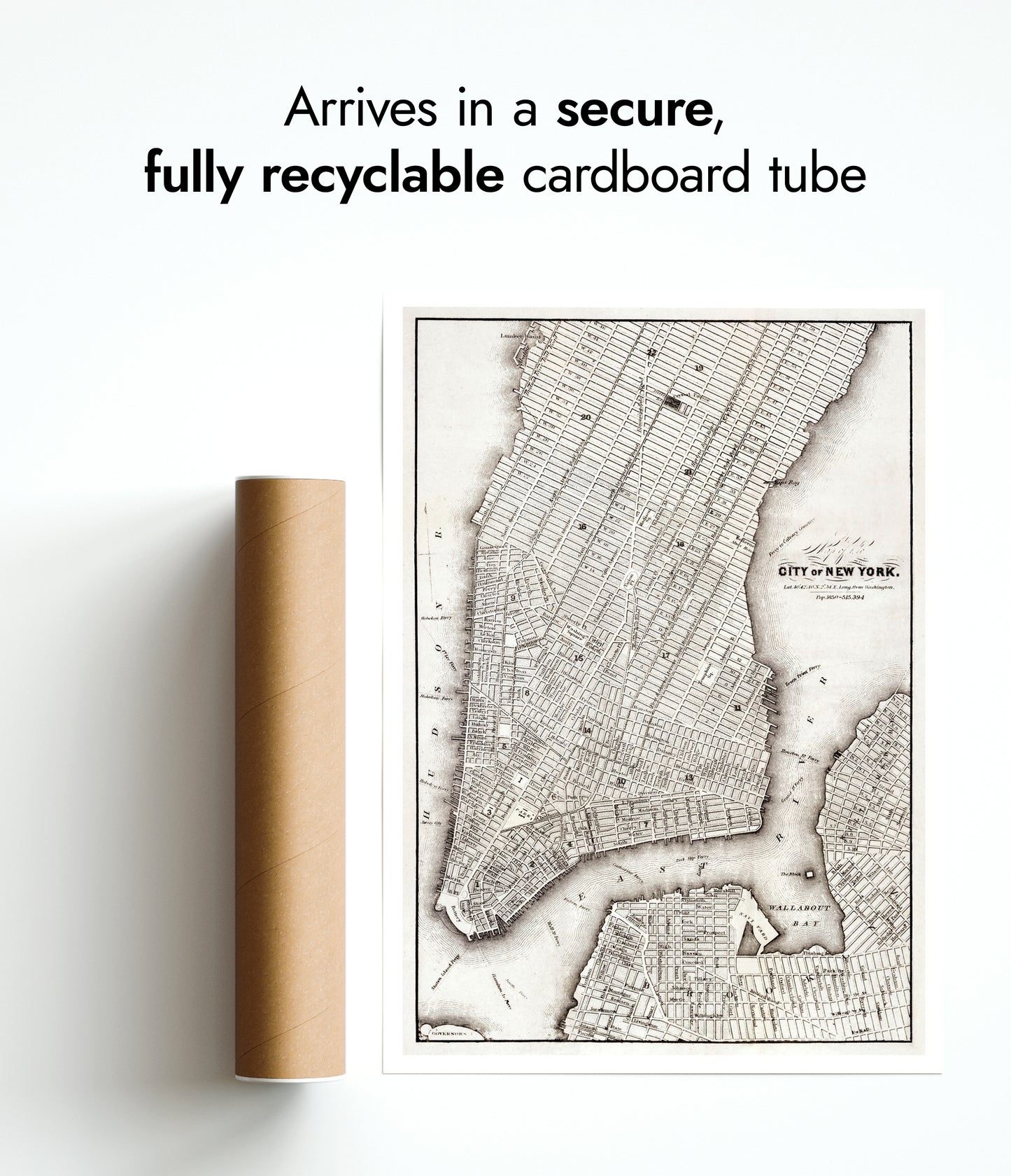 New York Vintage Map