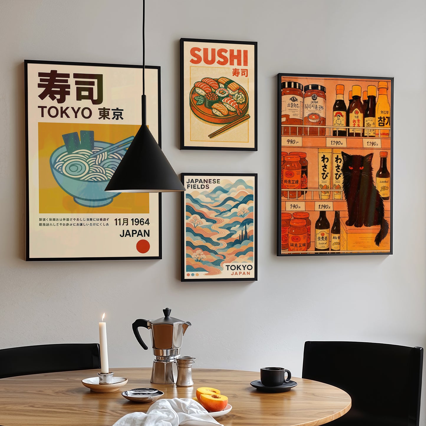 Galerie murale de collection japonaise