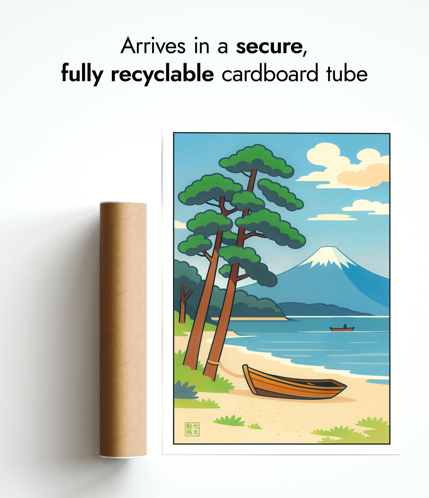 Visboten bij de berg Fuji