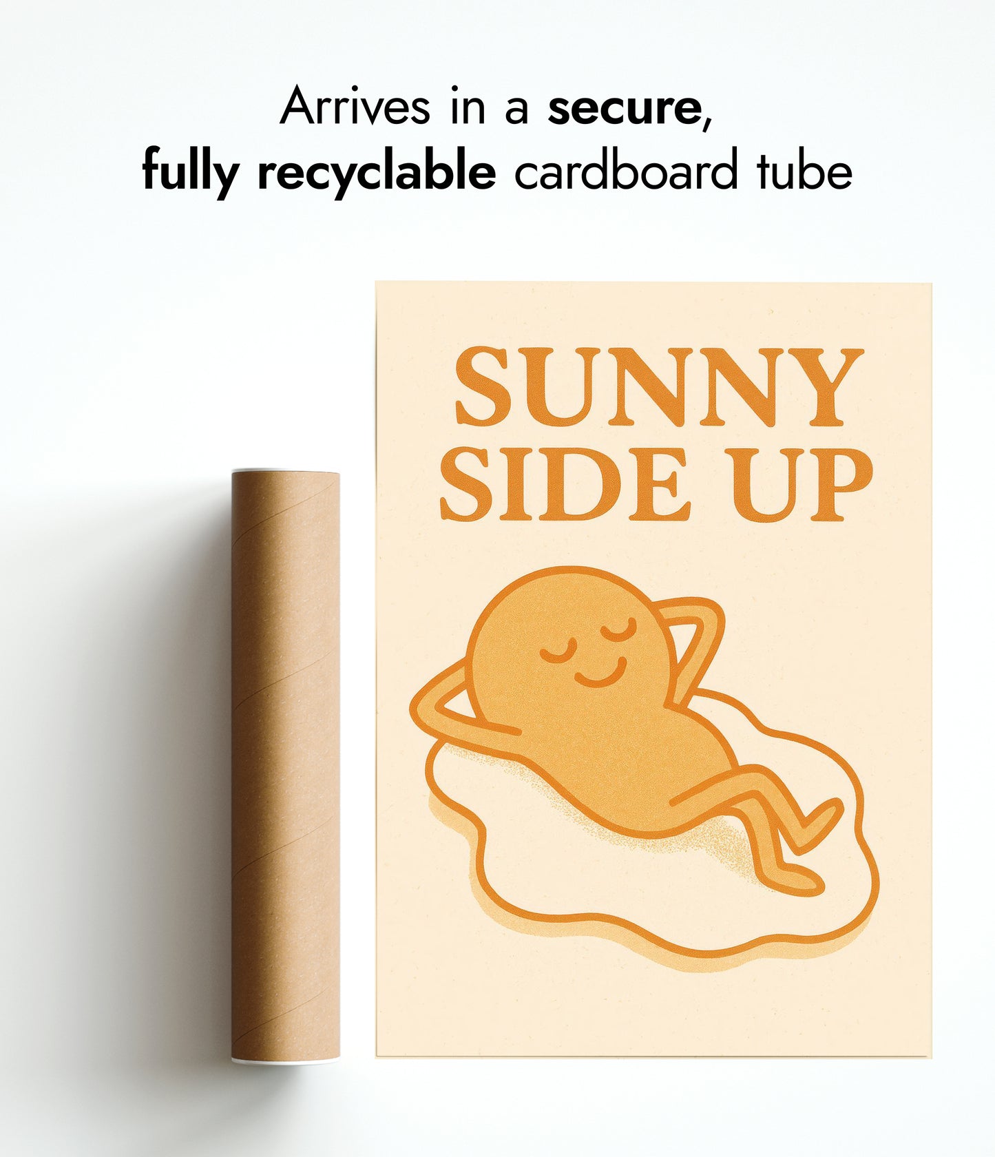 Stekt ägg med hela gulan uppåt