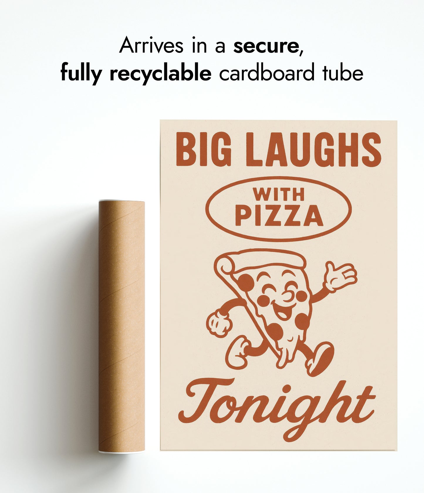 Grote Lachjes Met Pizza