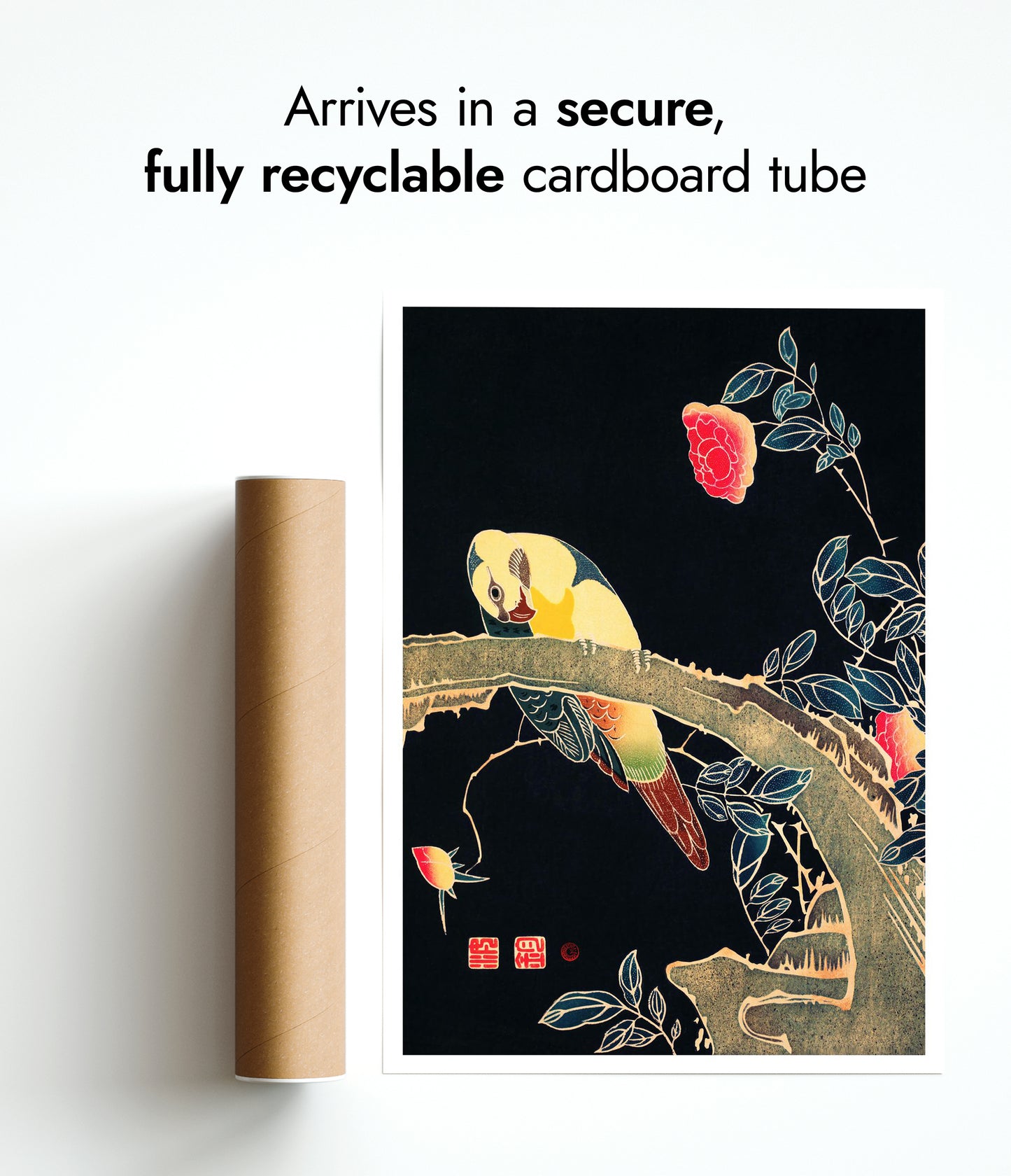 Papegoja på en gren