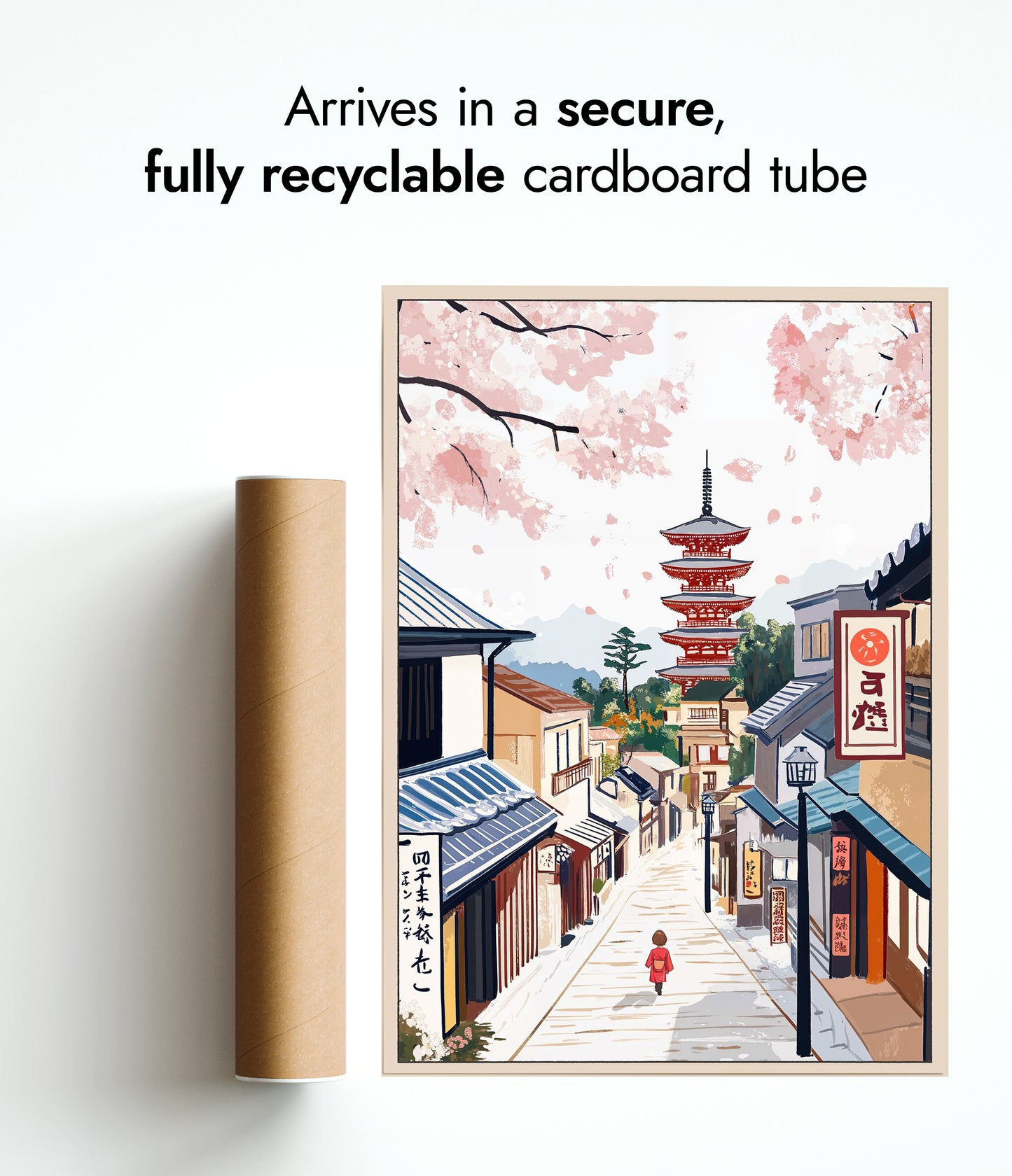 Vue de la rue de Kyoto