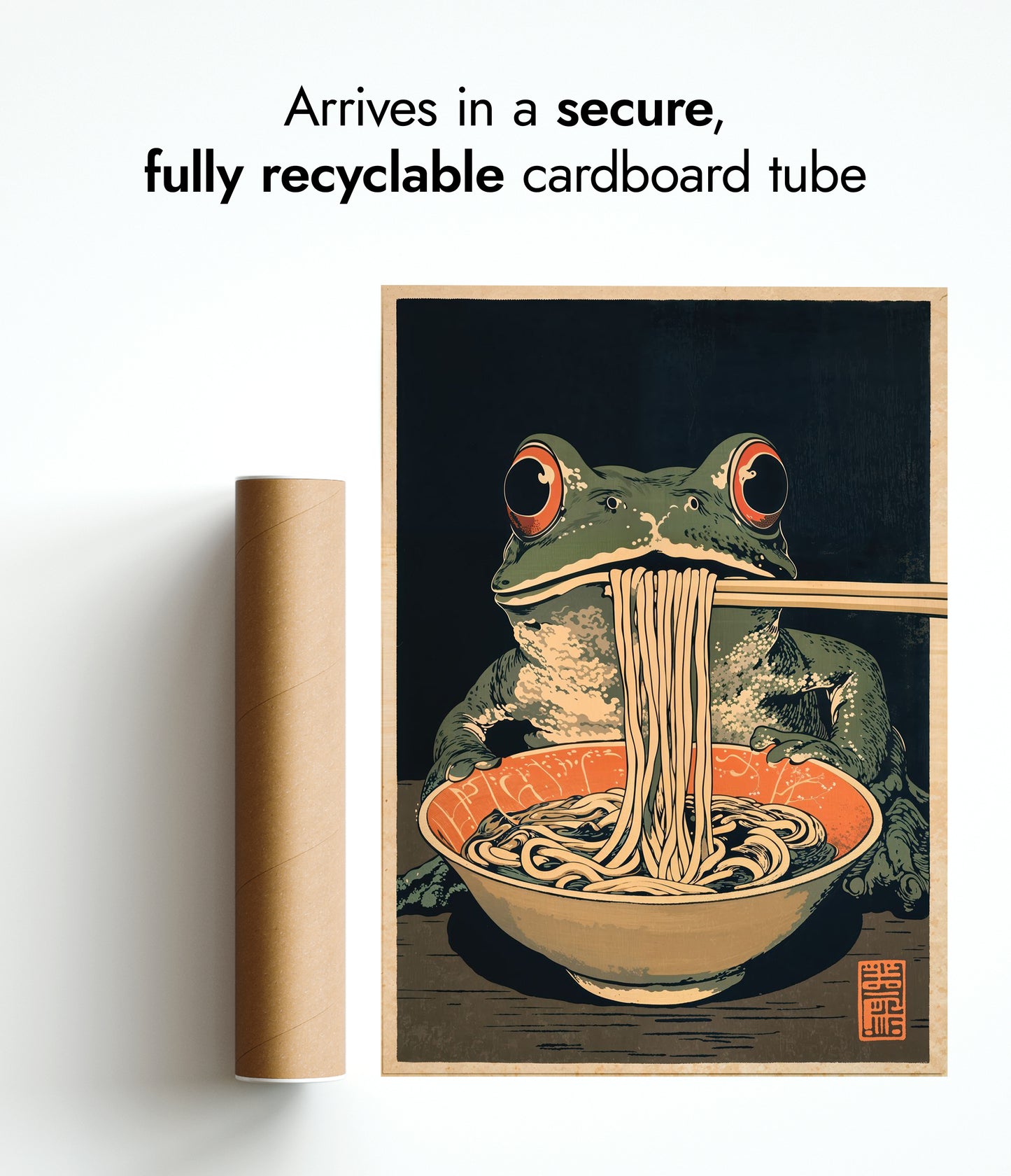 Noodle Frog With Chopsticks