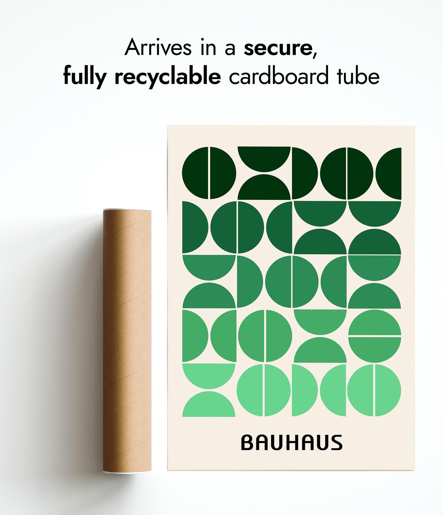 Bauhaus Green Geometric Gradients