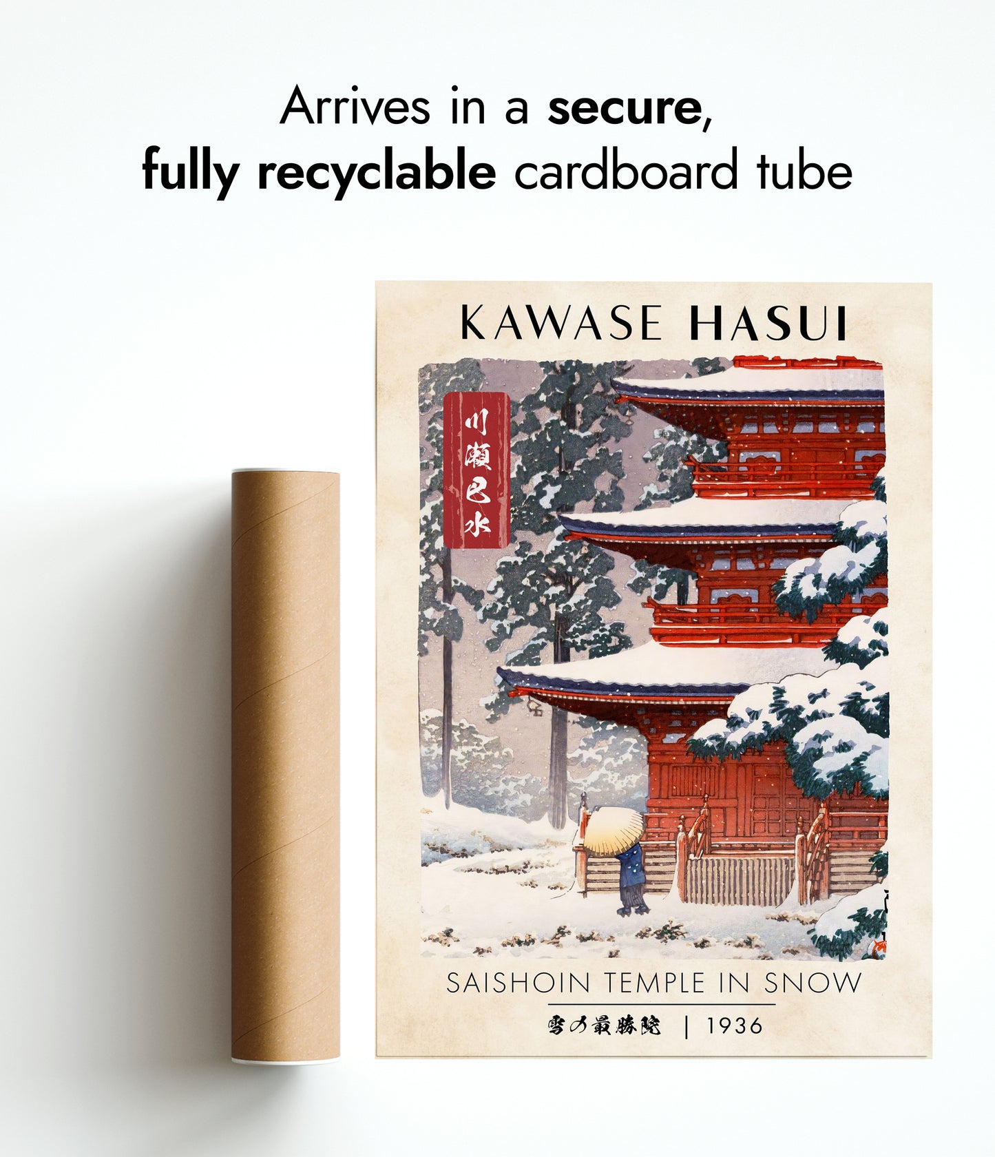 Saishoin-tempel i snö