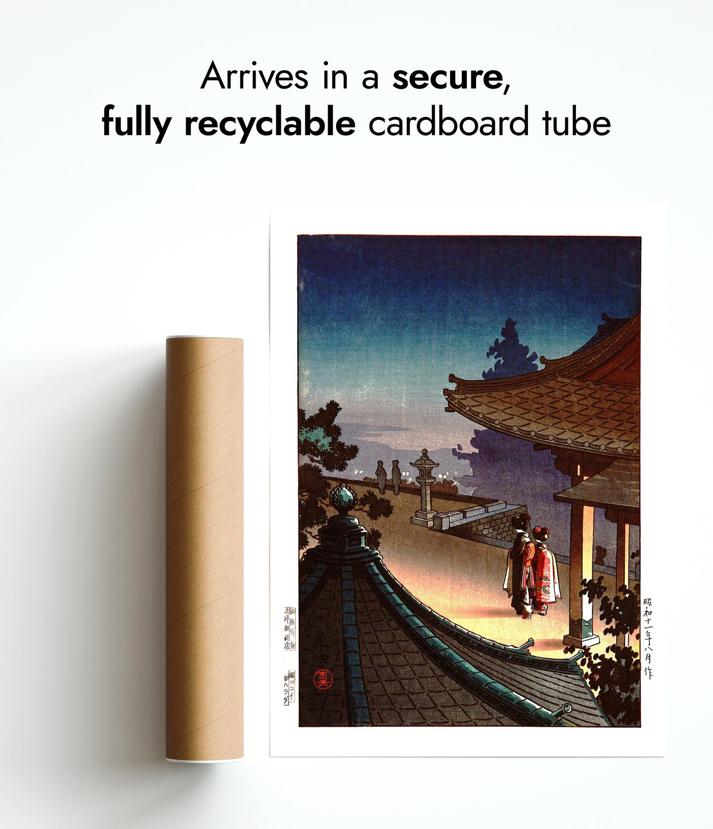 Evening at Miidera Temple, Otsu