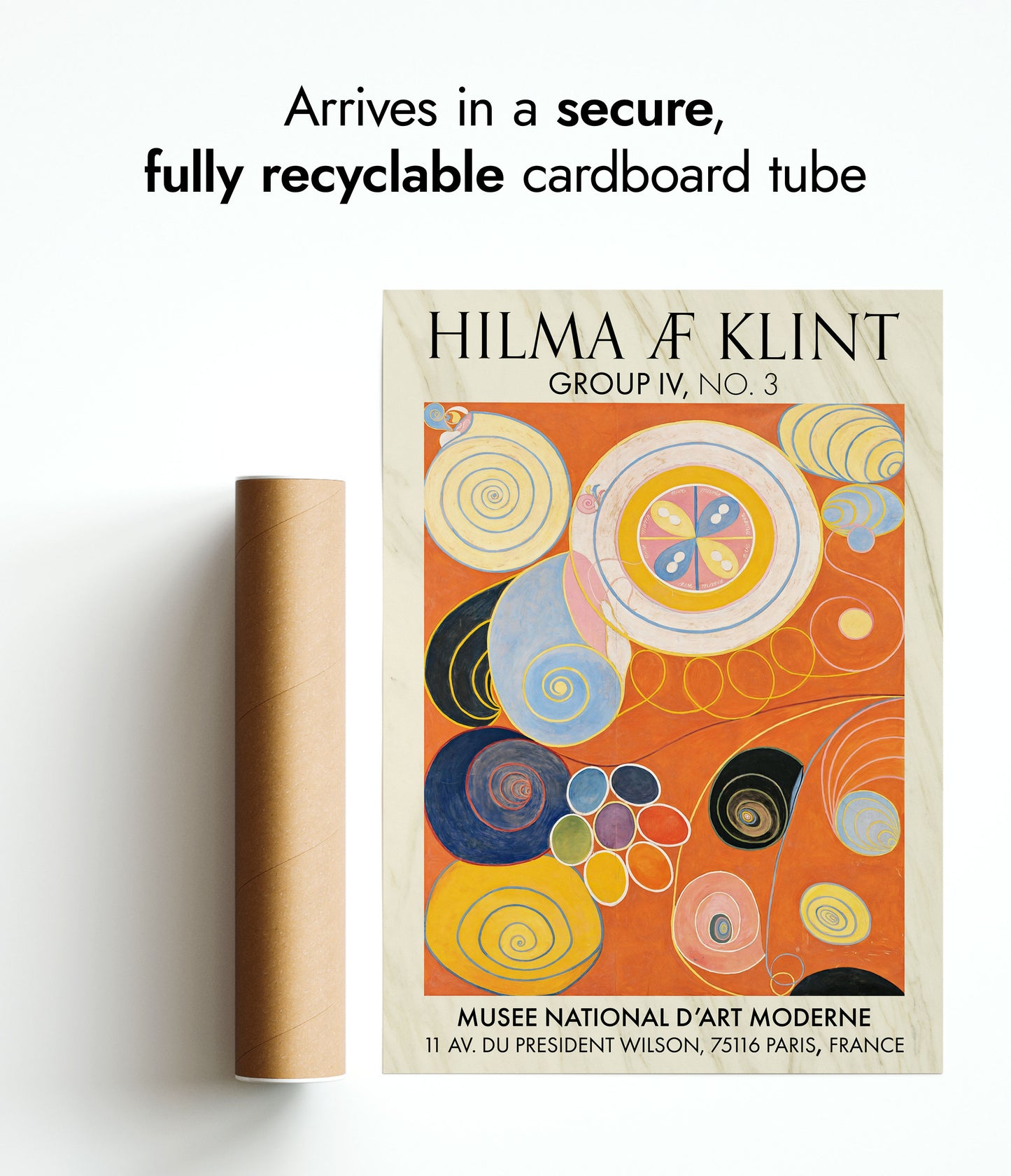 Hilma Klint Orange - Set of 3