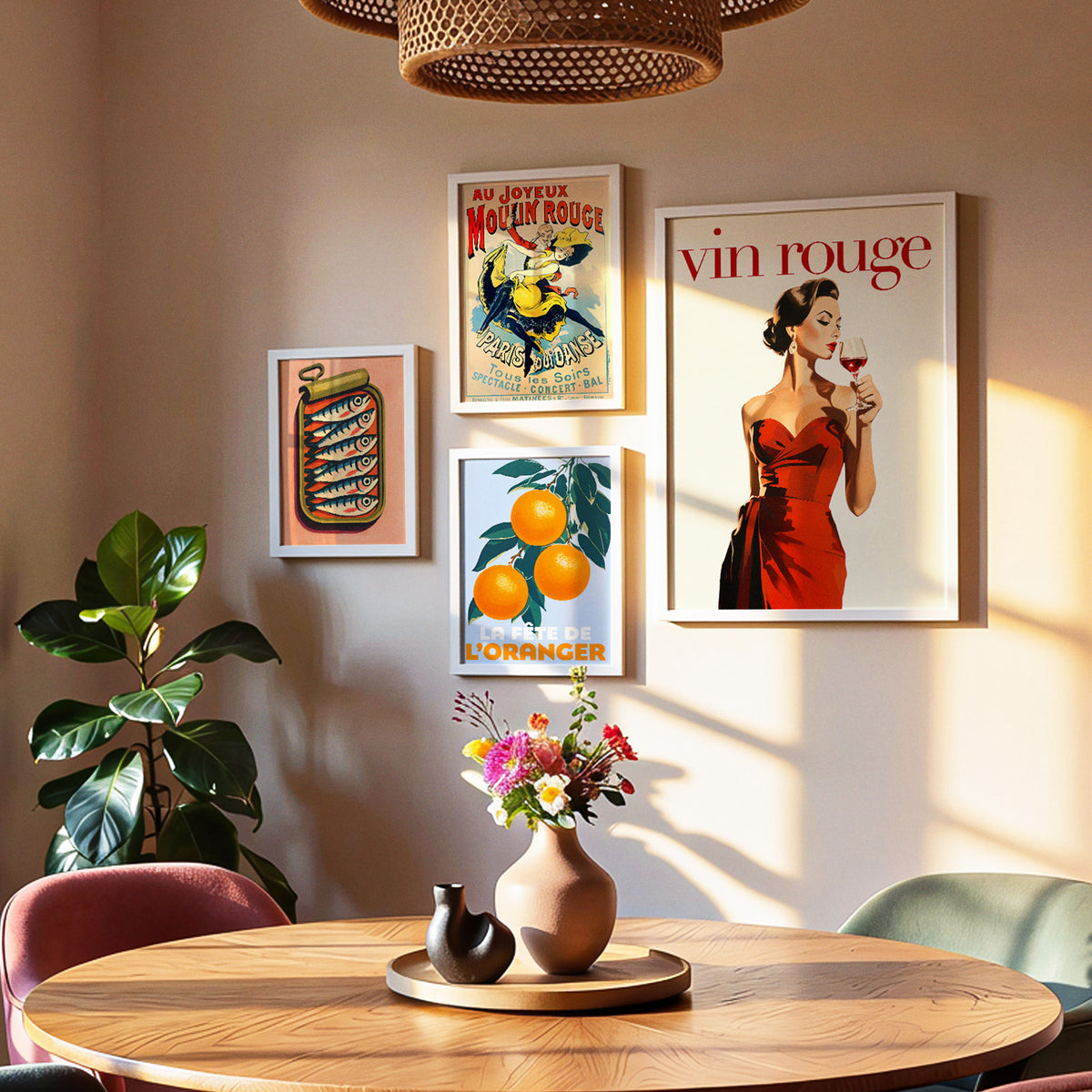 Galerie murale de cuisine vintage