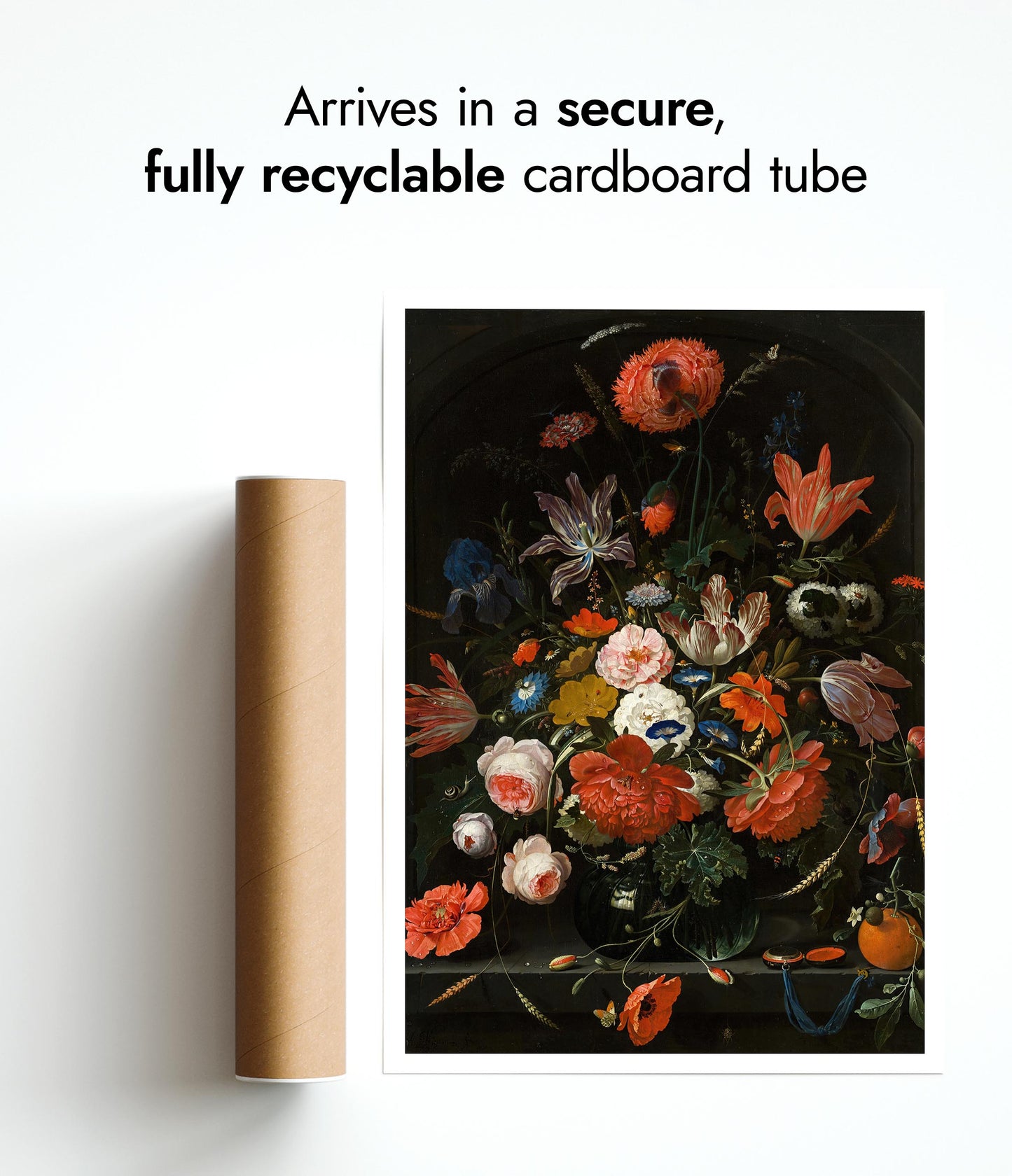 Flowers in a Glass Vase