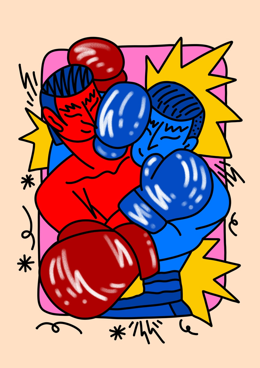 Muay Thai Clinch - Print only