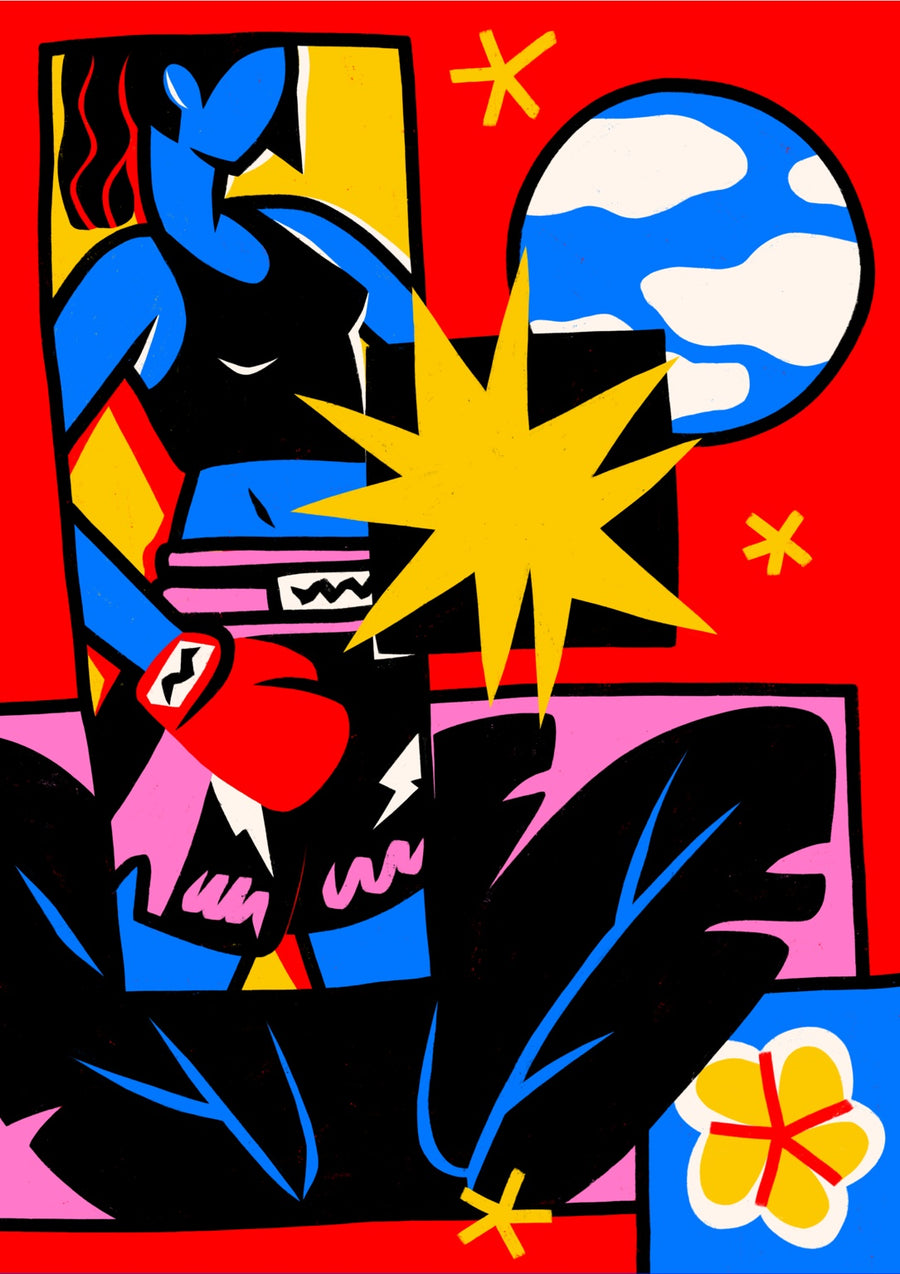 Muay Thai Girl - Print only